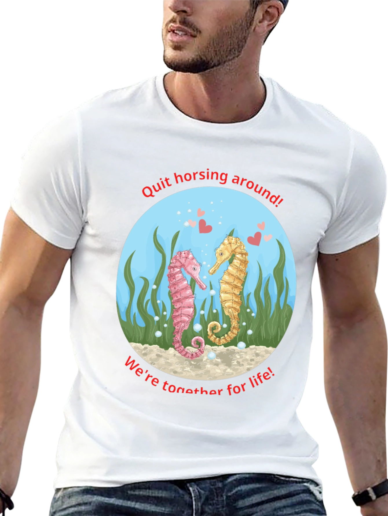 Seahorse Love T-Shirt - Quit Horsing Around