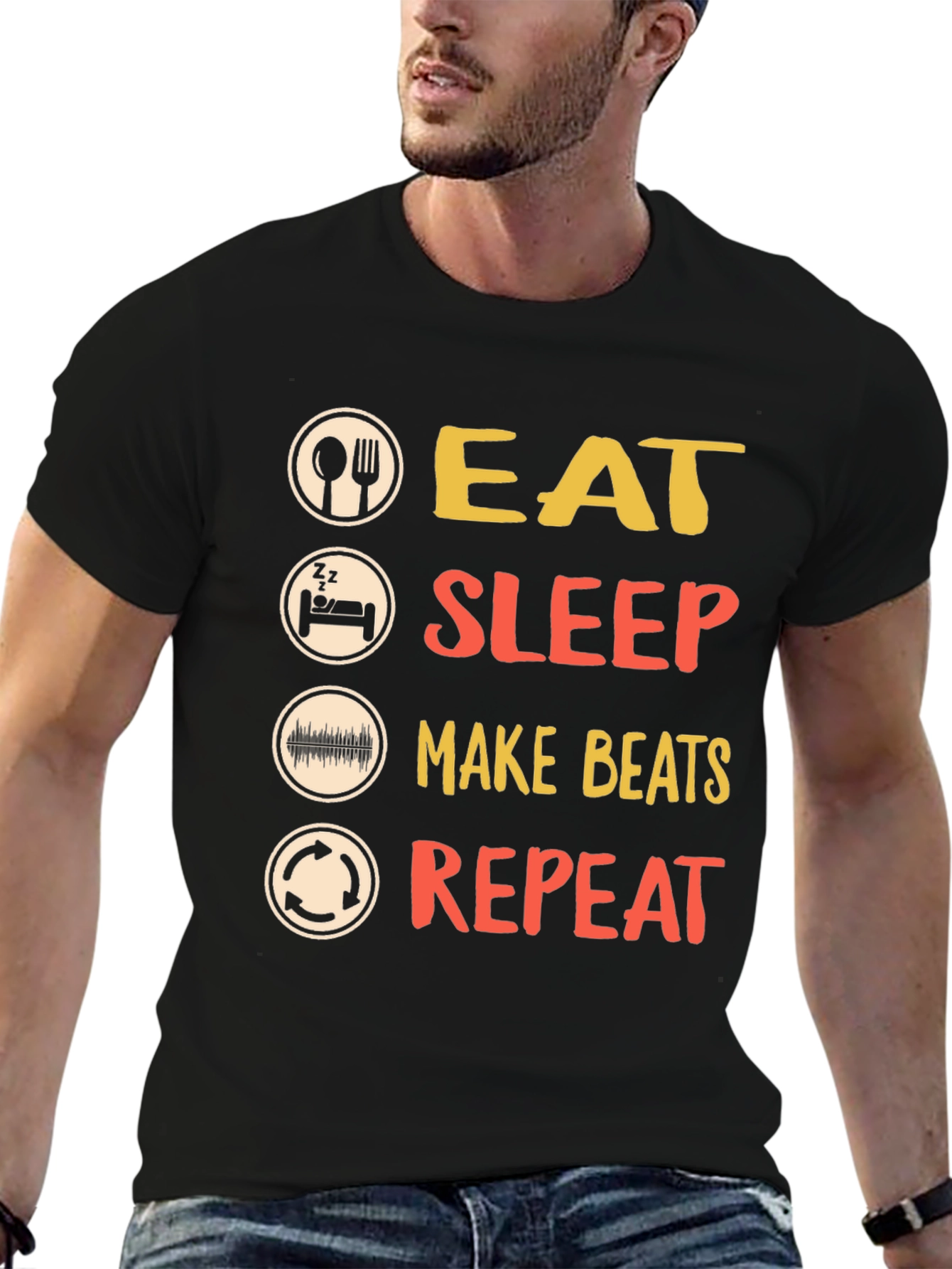 Eat Sleep Make Beats Repeat T-Shirt