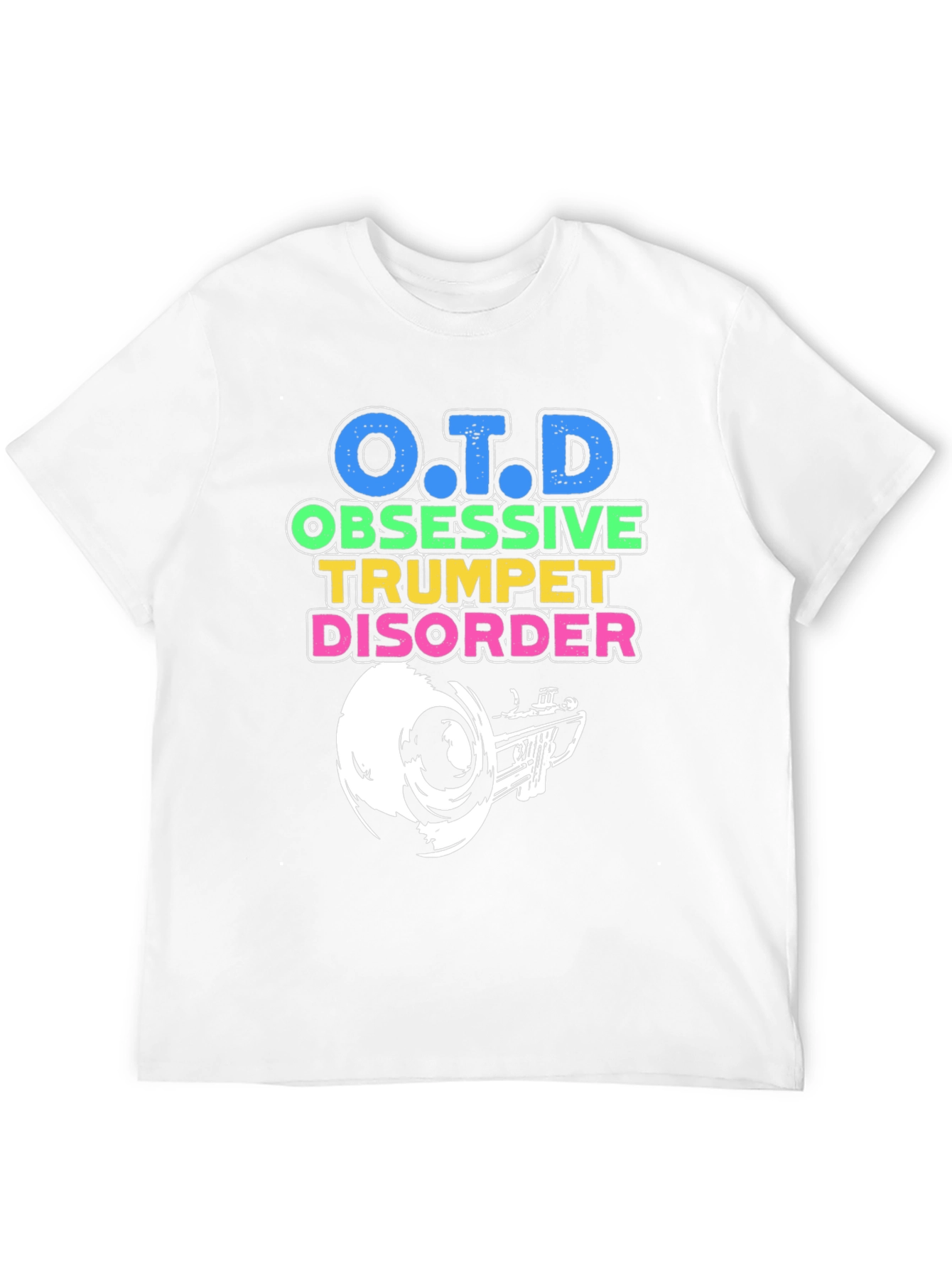 O.T.D Obsessive Trumpet Disorder Black T-Shirt
