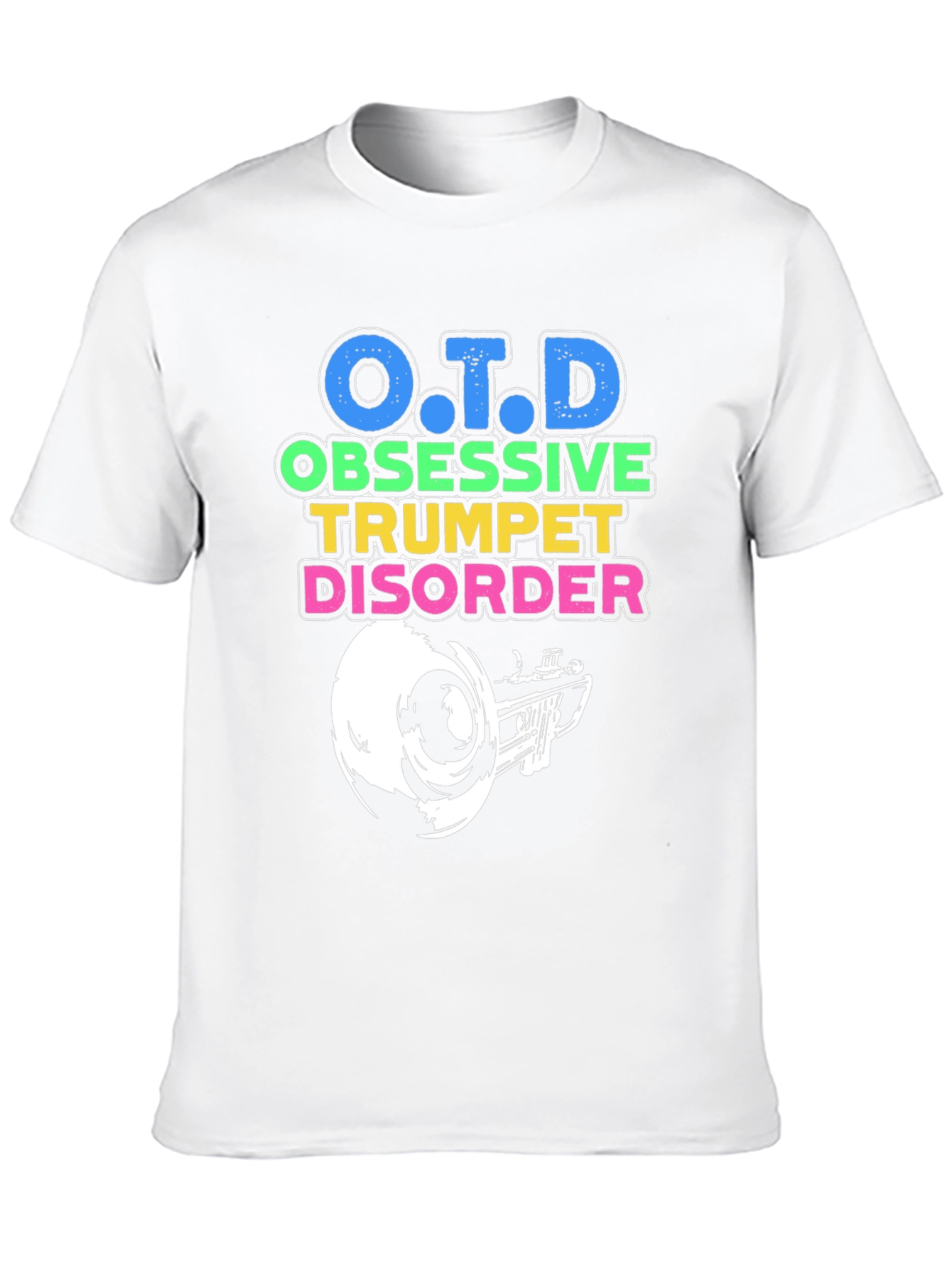O.T.D Obsessive Trumpet Disorder Black T-Shirt