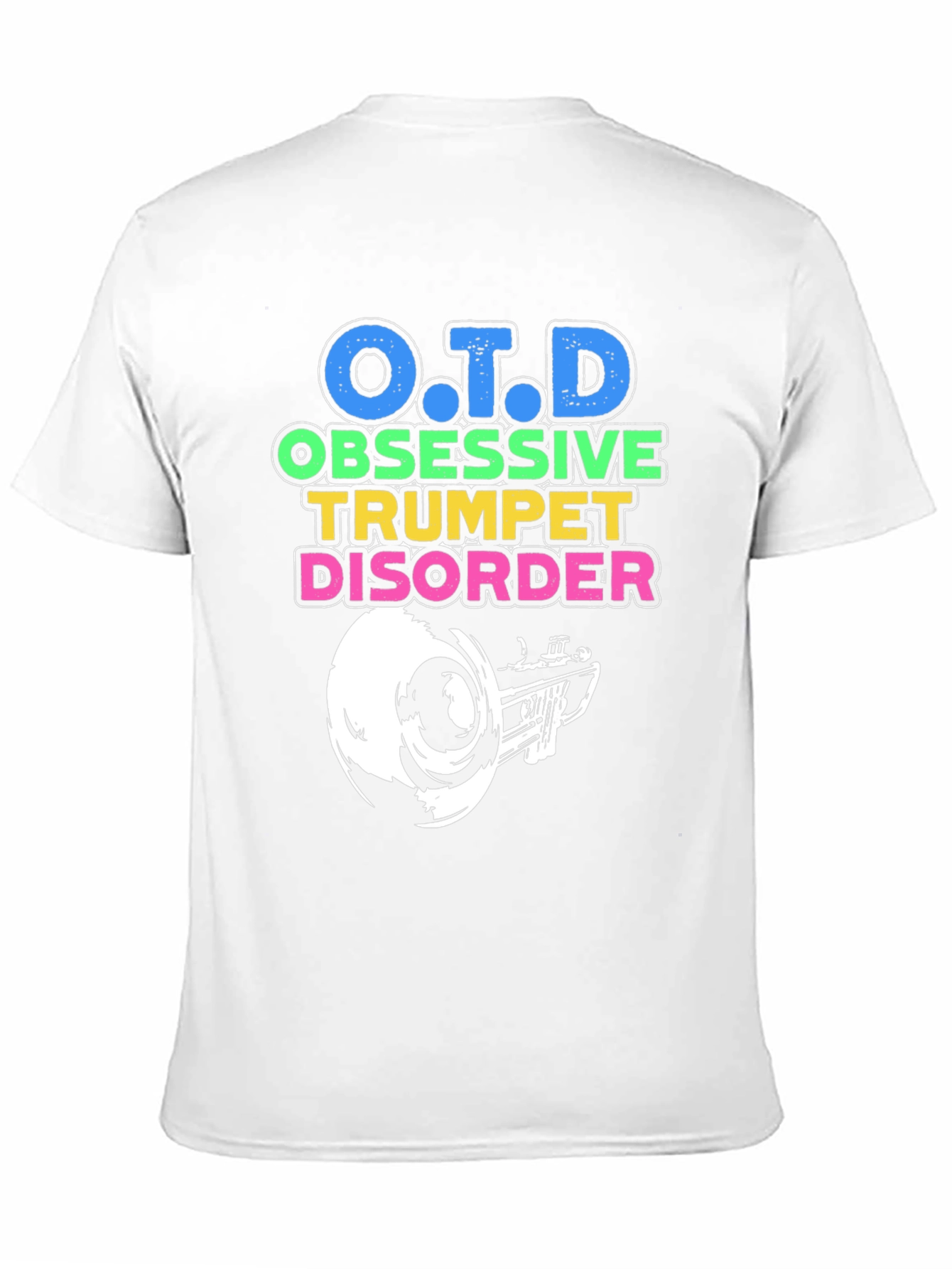 O.T.D Obsessive Trumpet Disorder Black T-Shirt