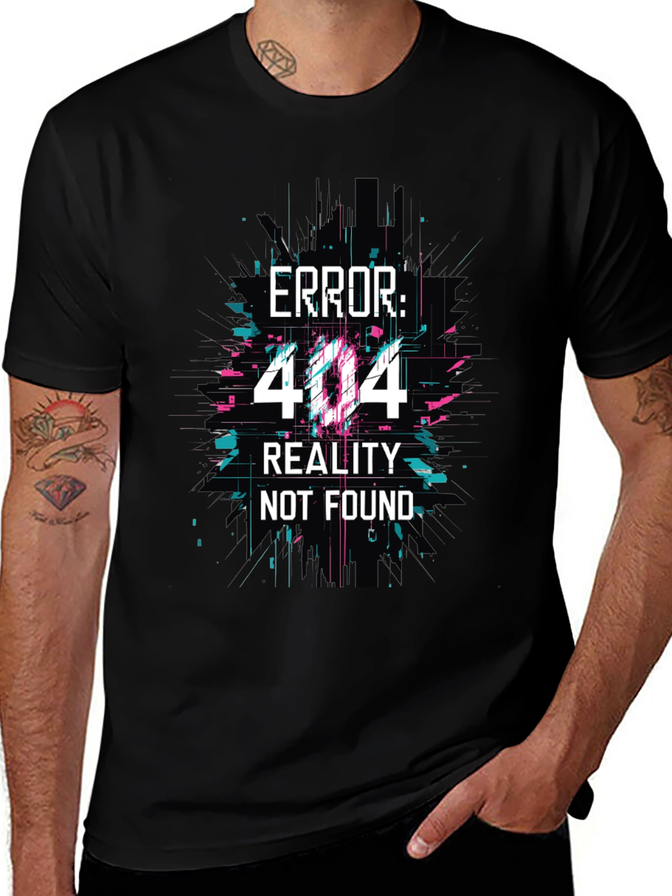 Error 404 Reality Not Found Graphic Tee
