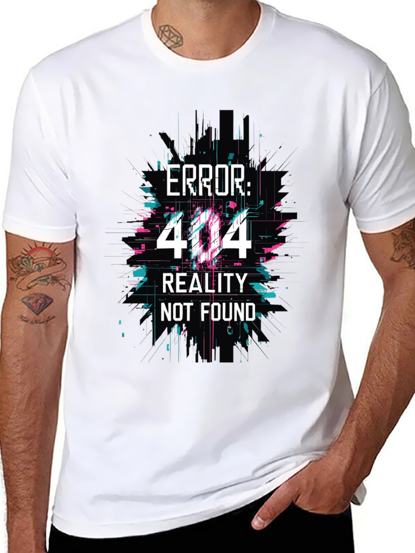 Error 404 Reality Not Found Graphic Tee