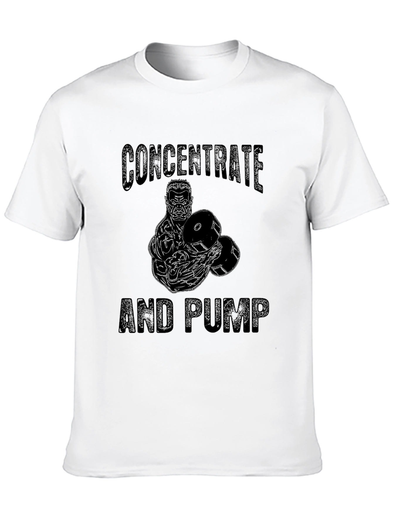 Concentrate And Pump T-Shirt - Workout Gym Tee