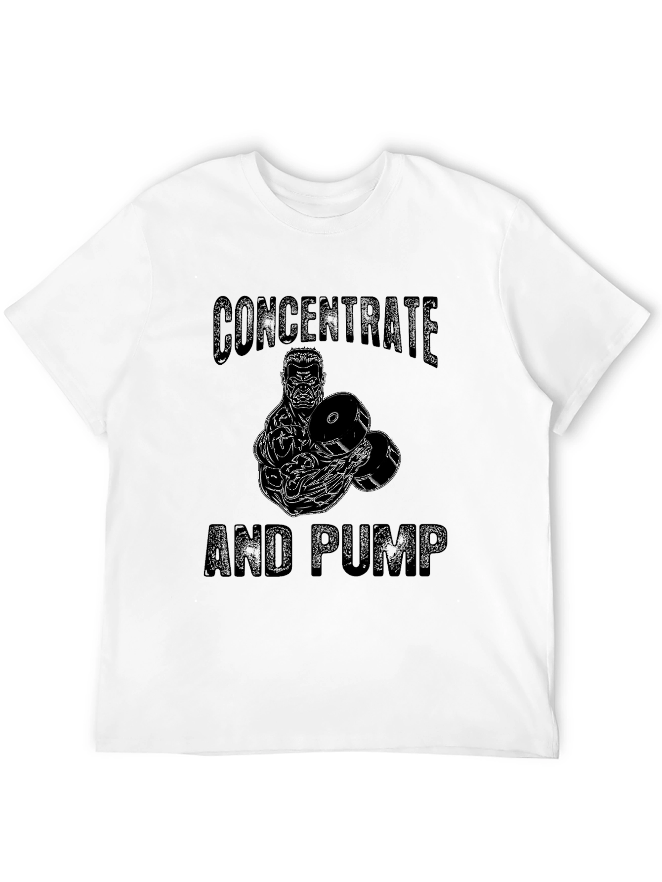 Concentrate And Pump T-Shirt - Workout Gym Tee