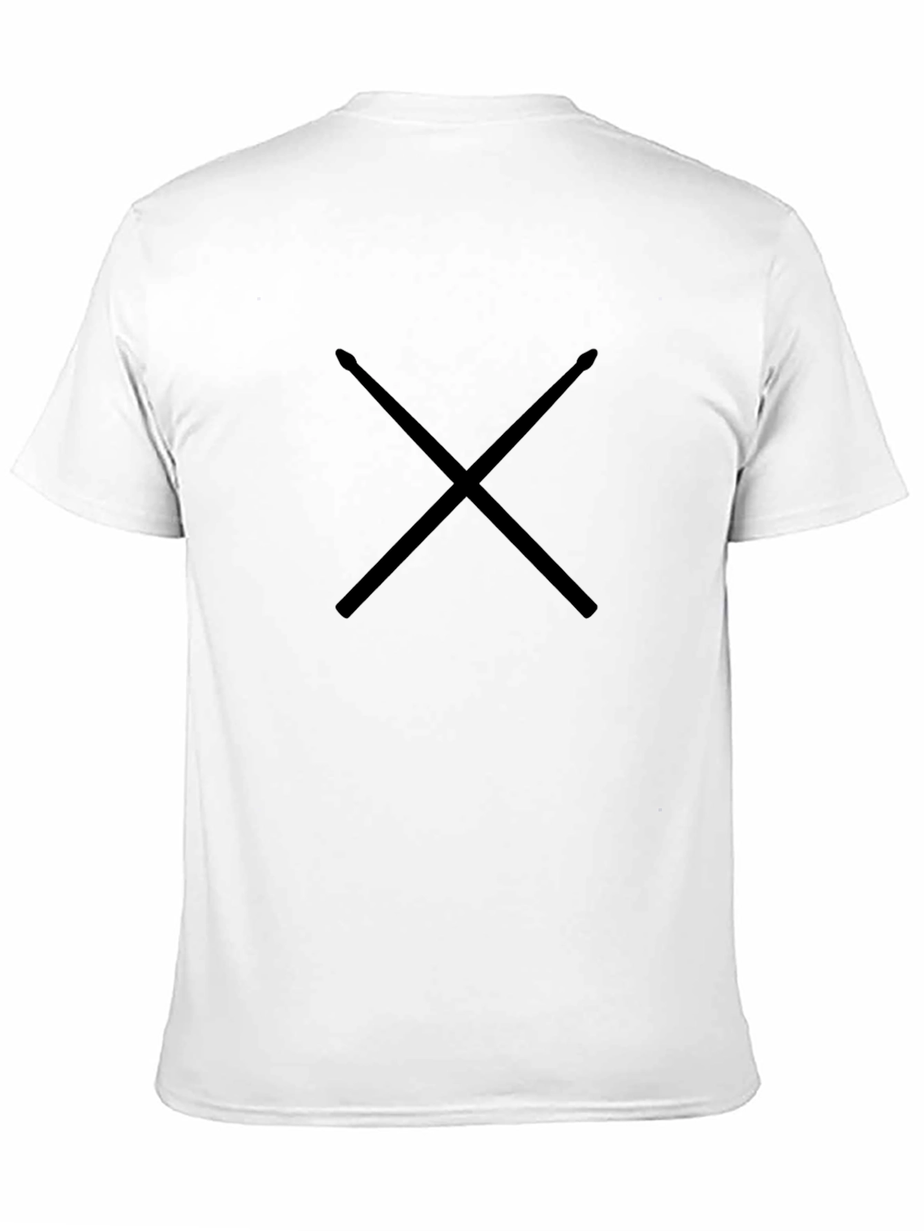 Drumsticks Graphic Tee - Classic Black Cotton T-Shirt