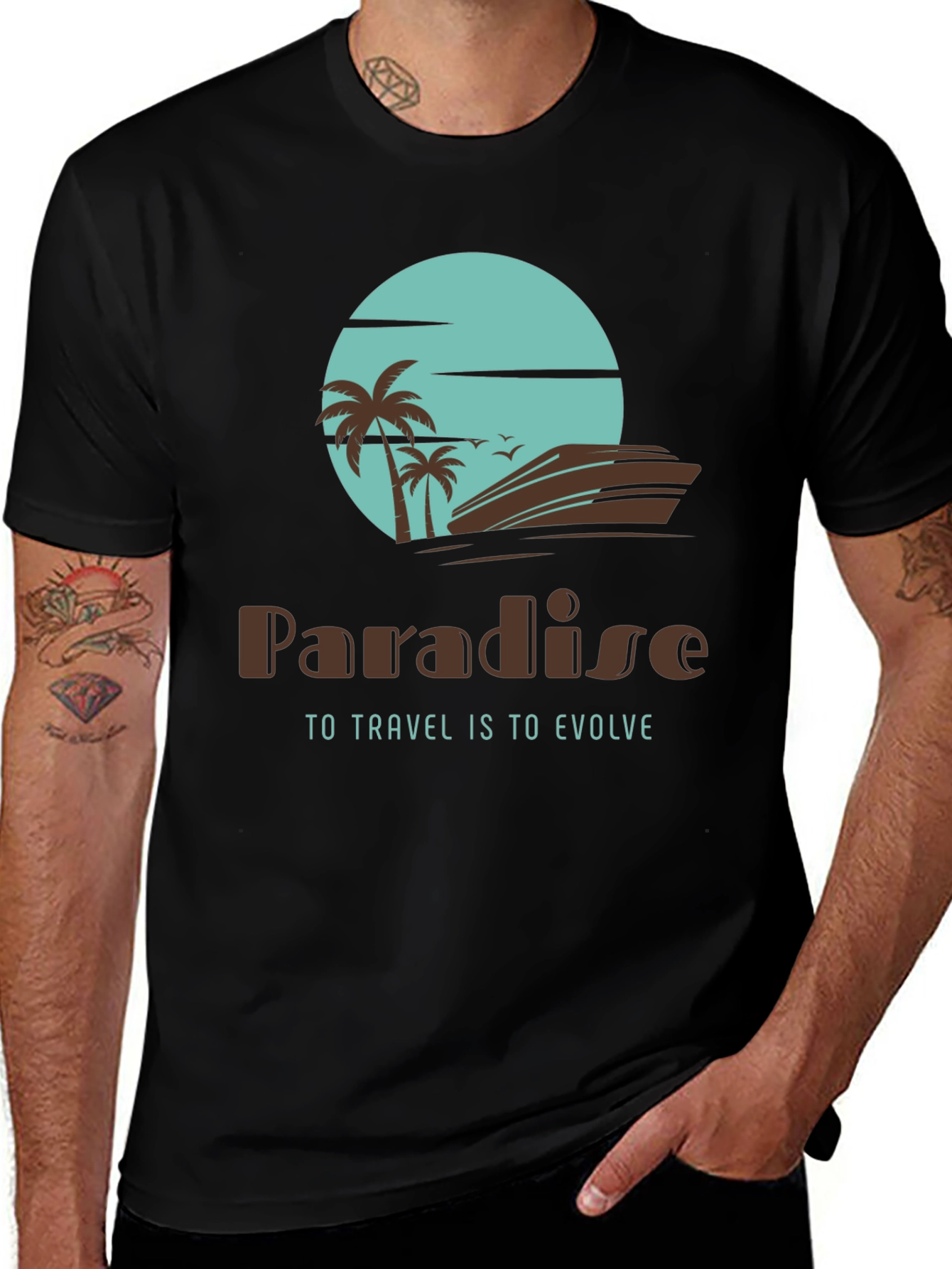 Paradise Travel T-Shirt - Evolve in Style