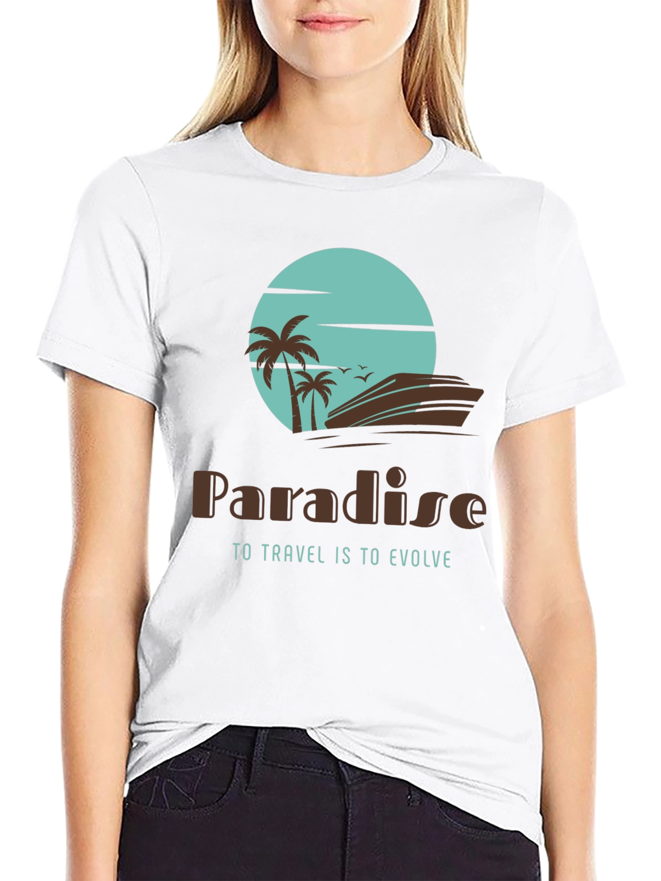 Paradise Travel T-Shirt - Evolve in Style