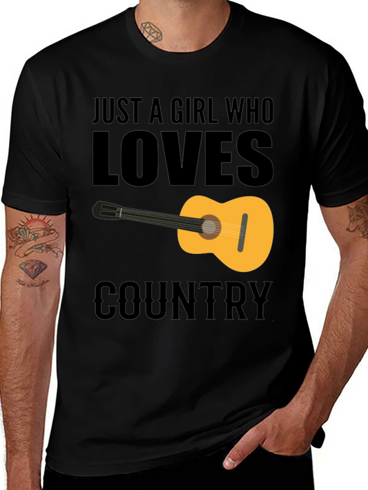 Country Music Guitar Graphic Tee