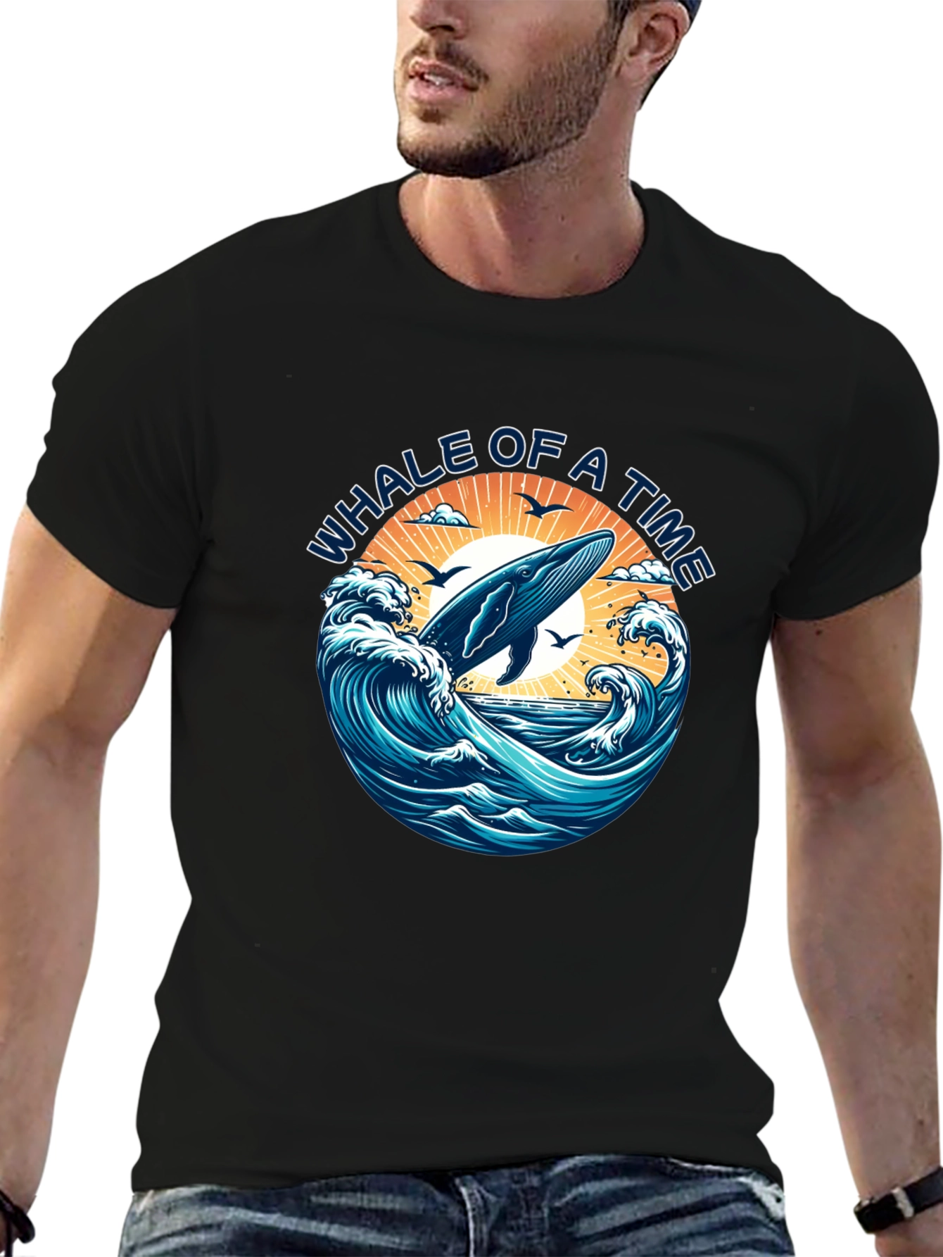 Whale of a Time Graphic T-Shirt