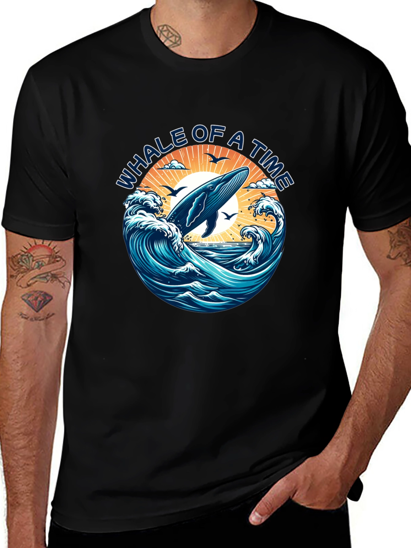 Whale of a Time Graphic T-Shirt