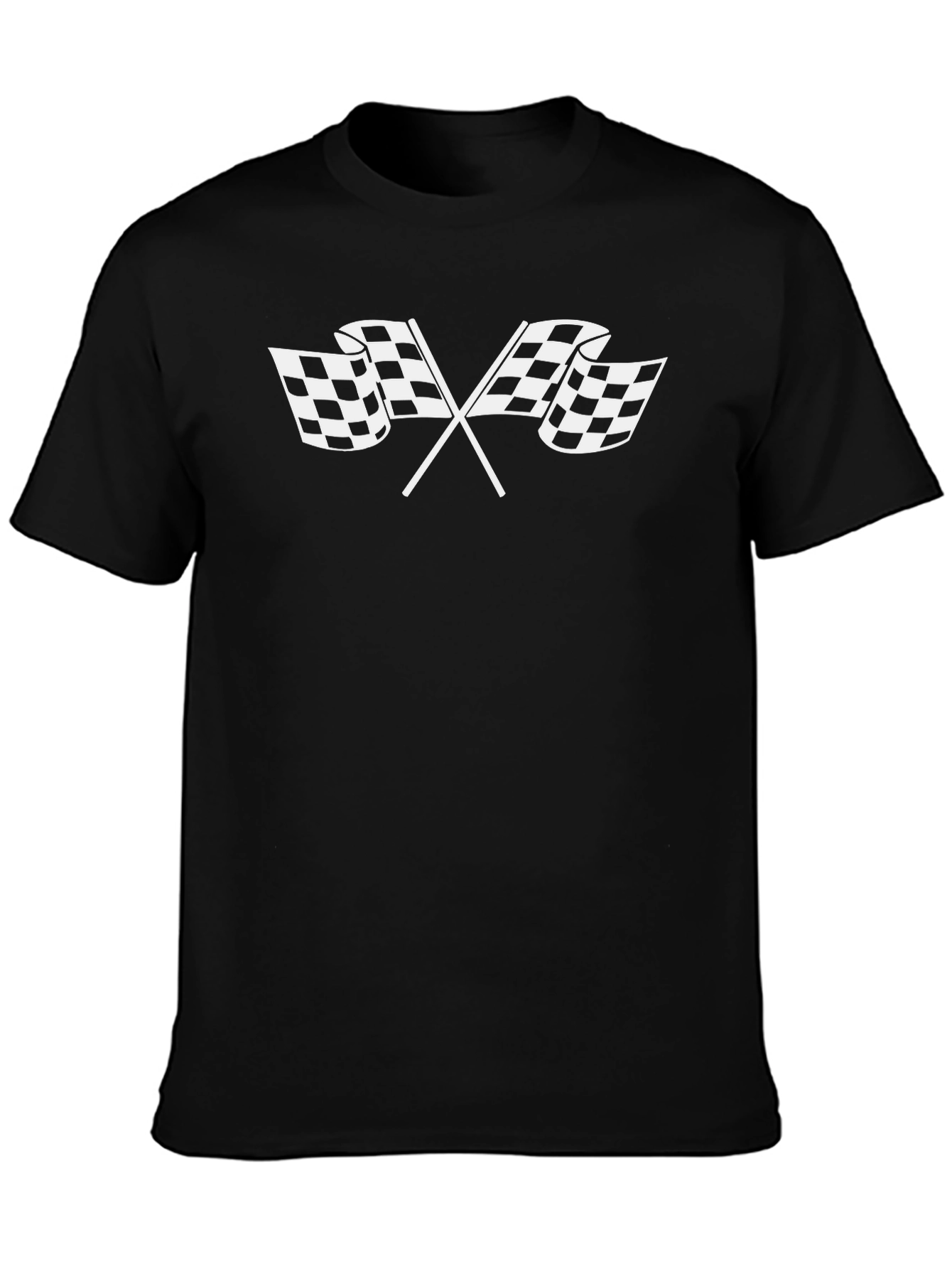 Checkered Flag Graphic Tee - Racing Fan T-Shirt