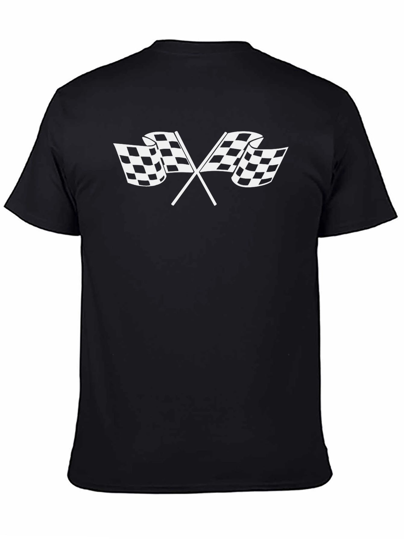 Checkered Flag Graphic Tee - Racing Fan T-Shirt