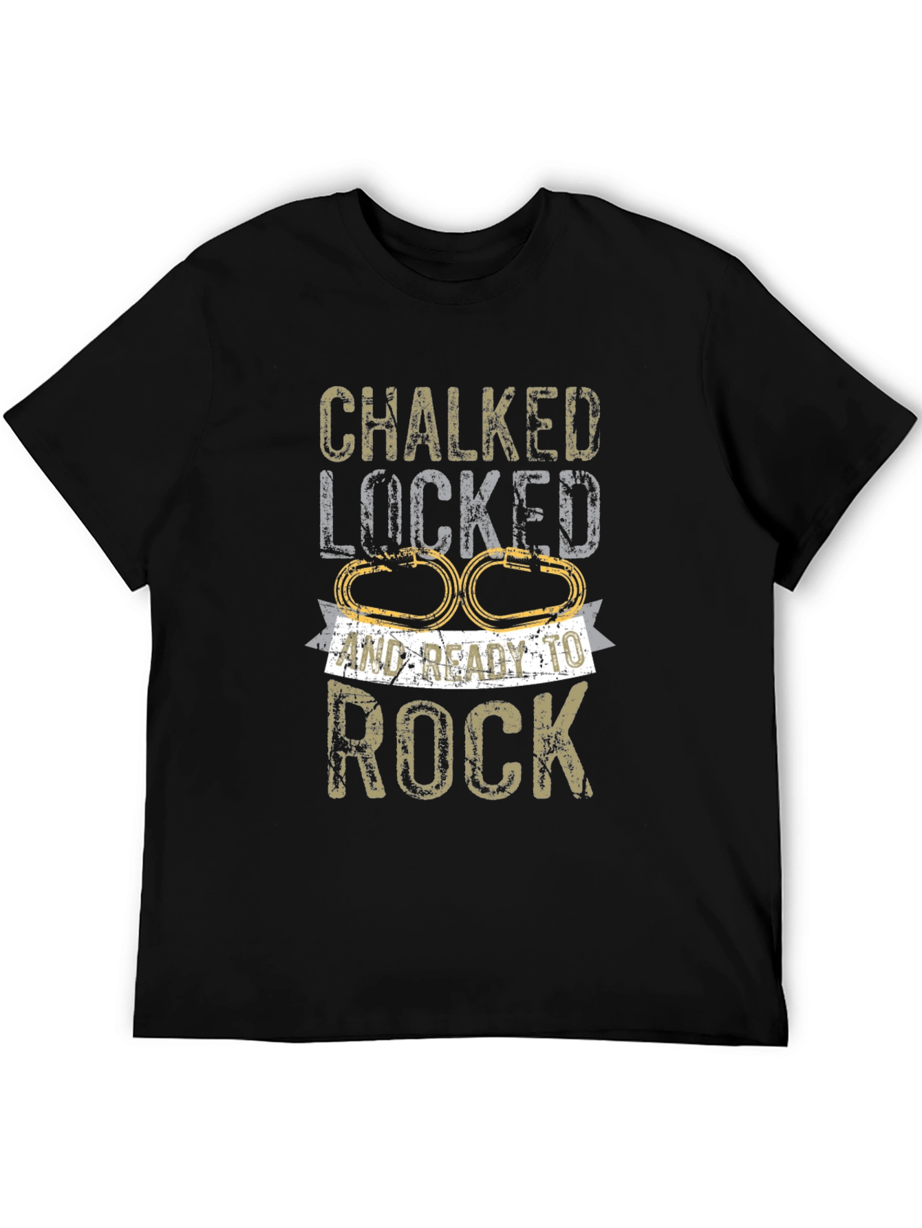 Chalked Locked Ready to Rock Climbing T-Shirt