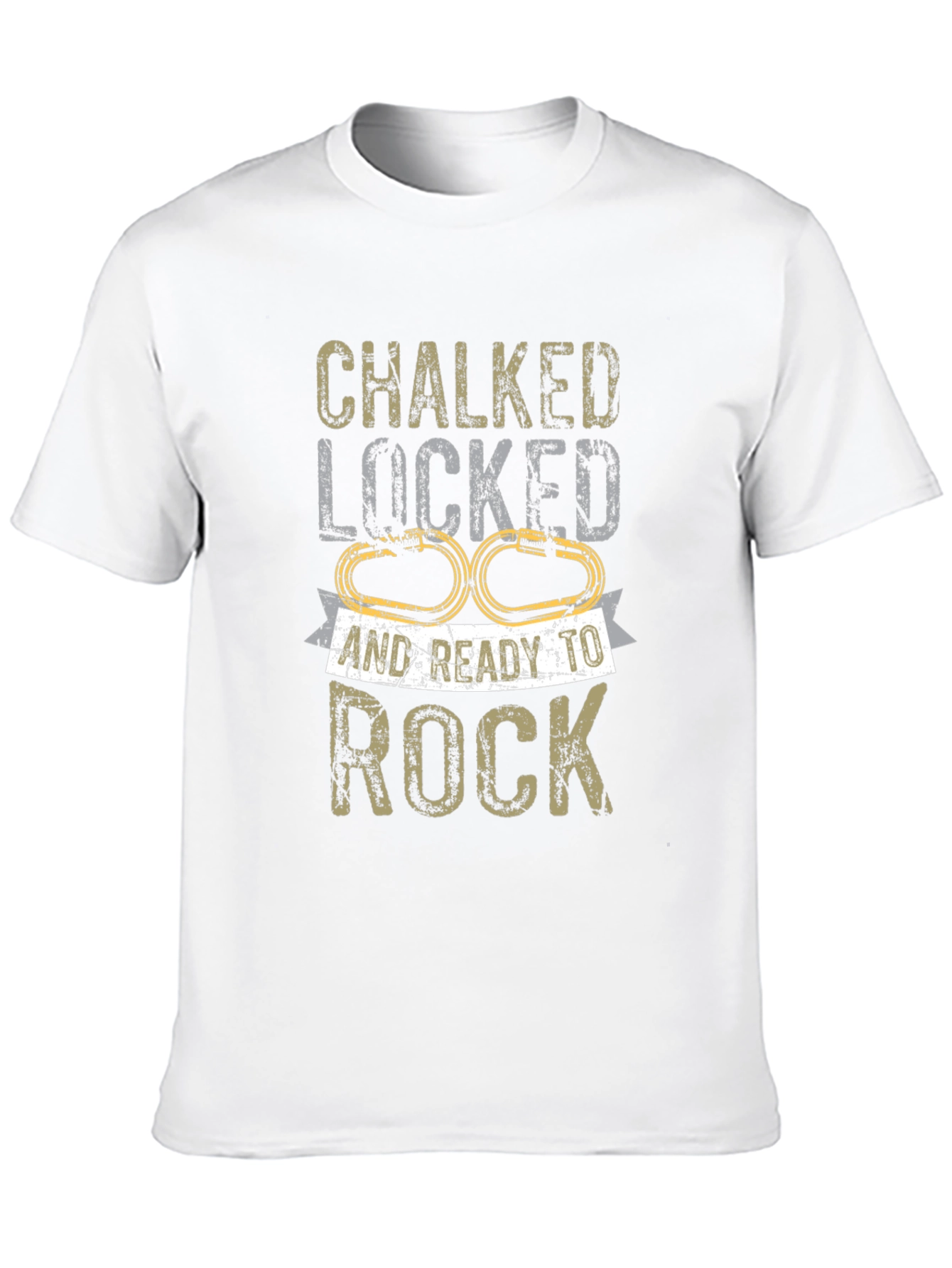 Chalked Locked Ready to Rock Climbing T-Shirt