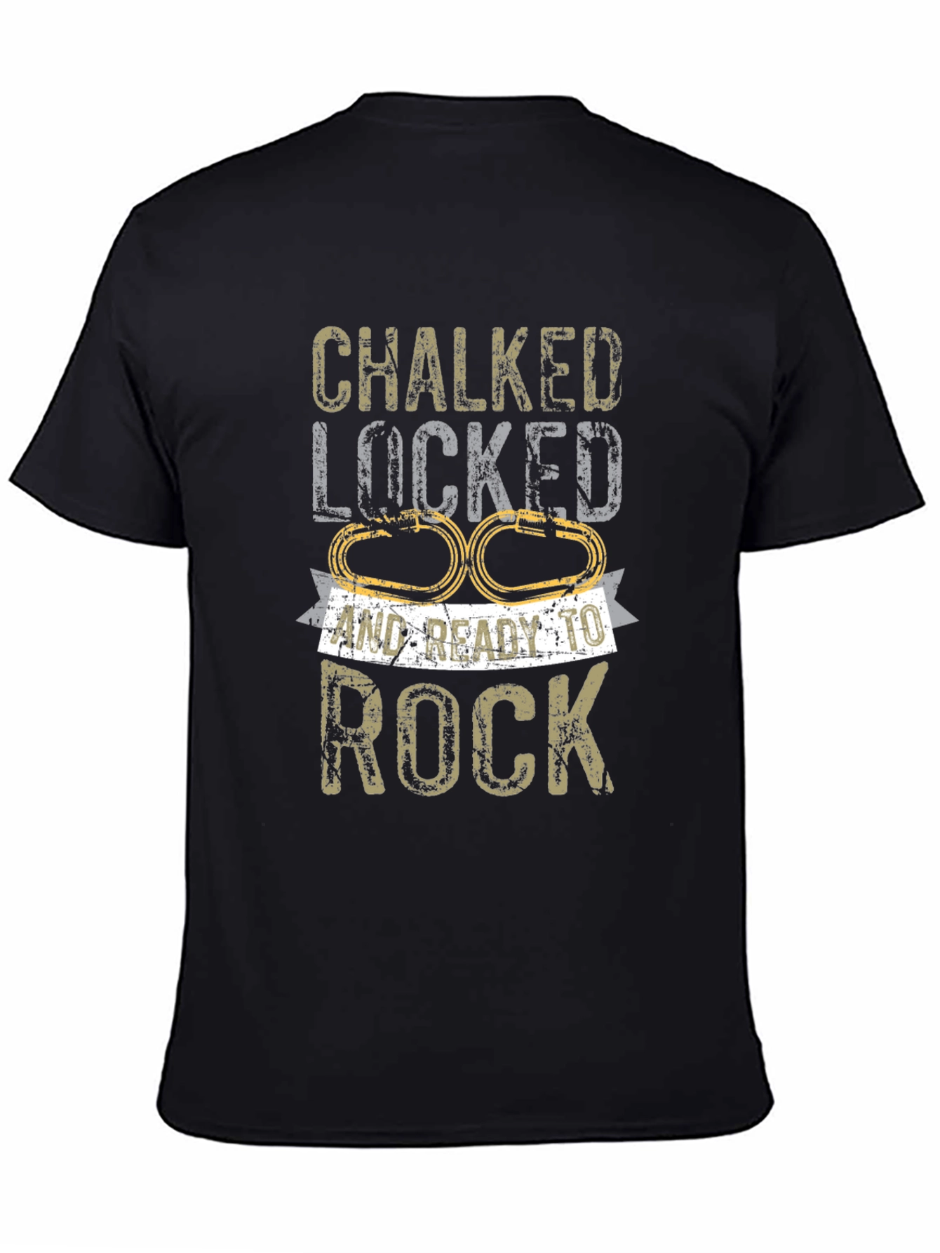 Chalked Locked Ready to Rock Climbing T-Shirt