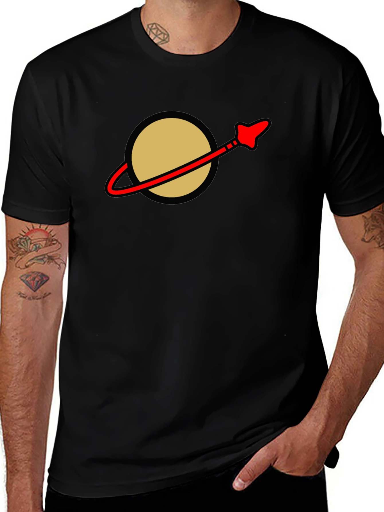 Classic Space Logo Black T-Shirt