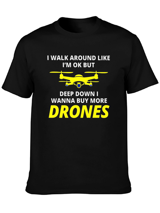 Funny Drone T-Shirt - I Wanna Buy More Drones