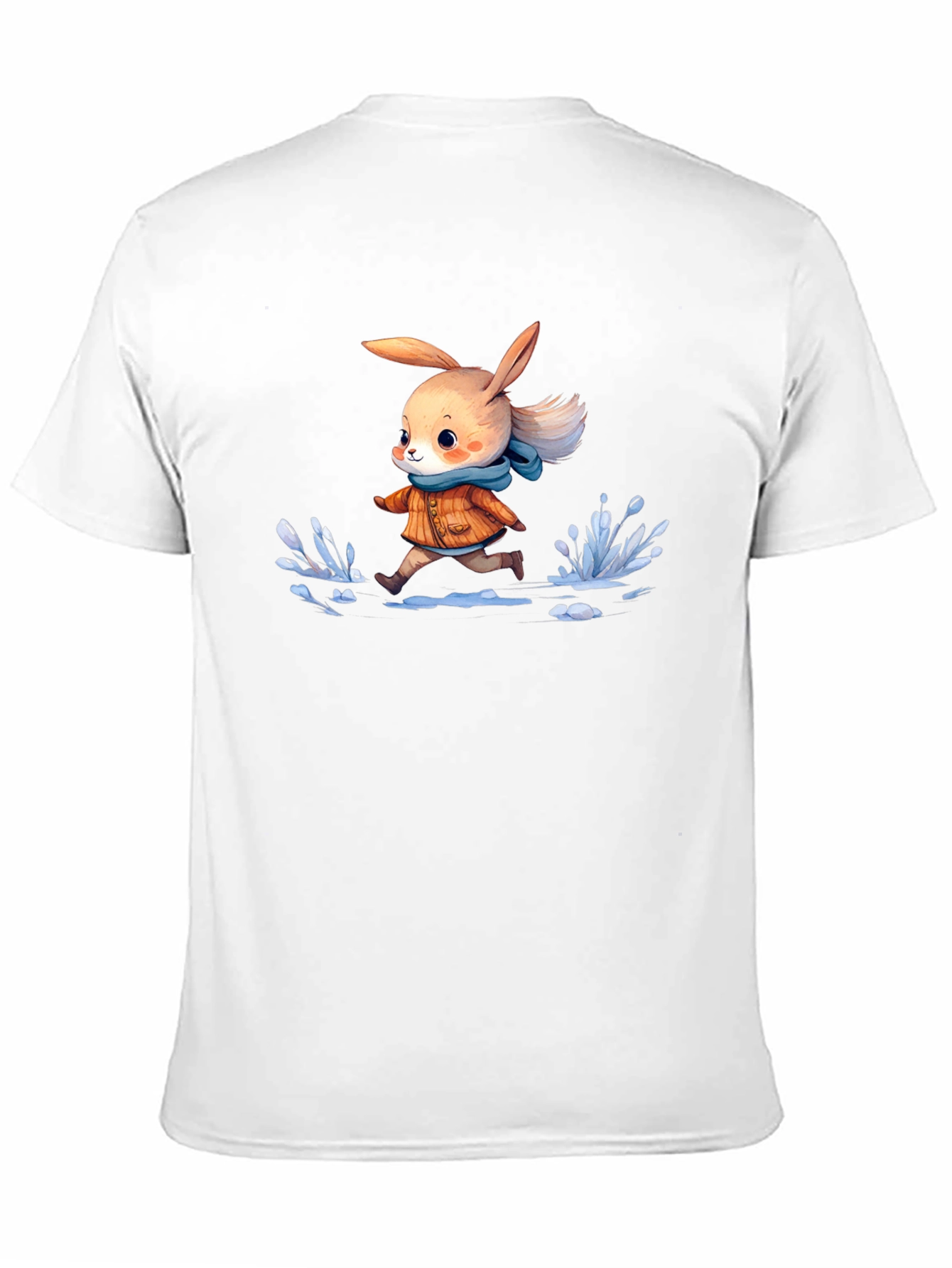 Cartoon Rabbit Running T-Shirt