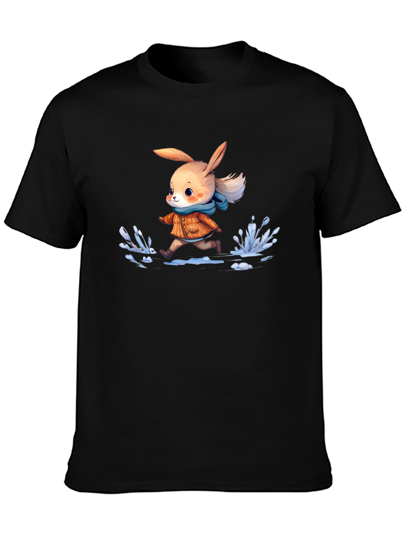 Cartoon Rabbit Running T-Shirt