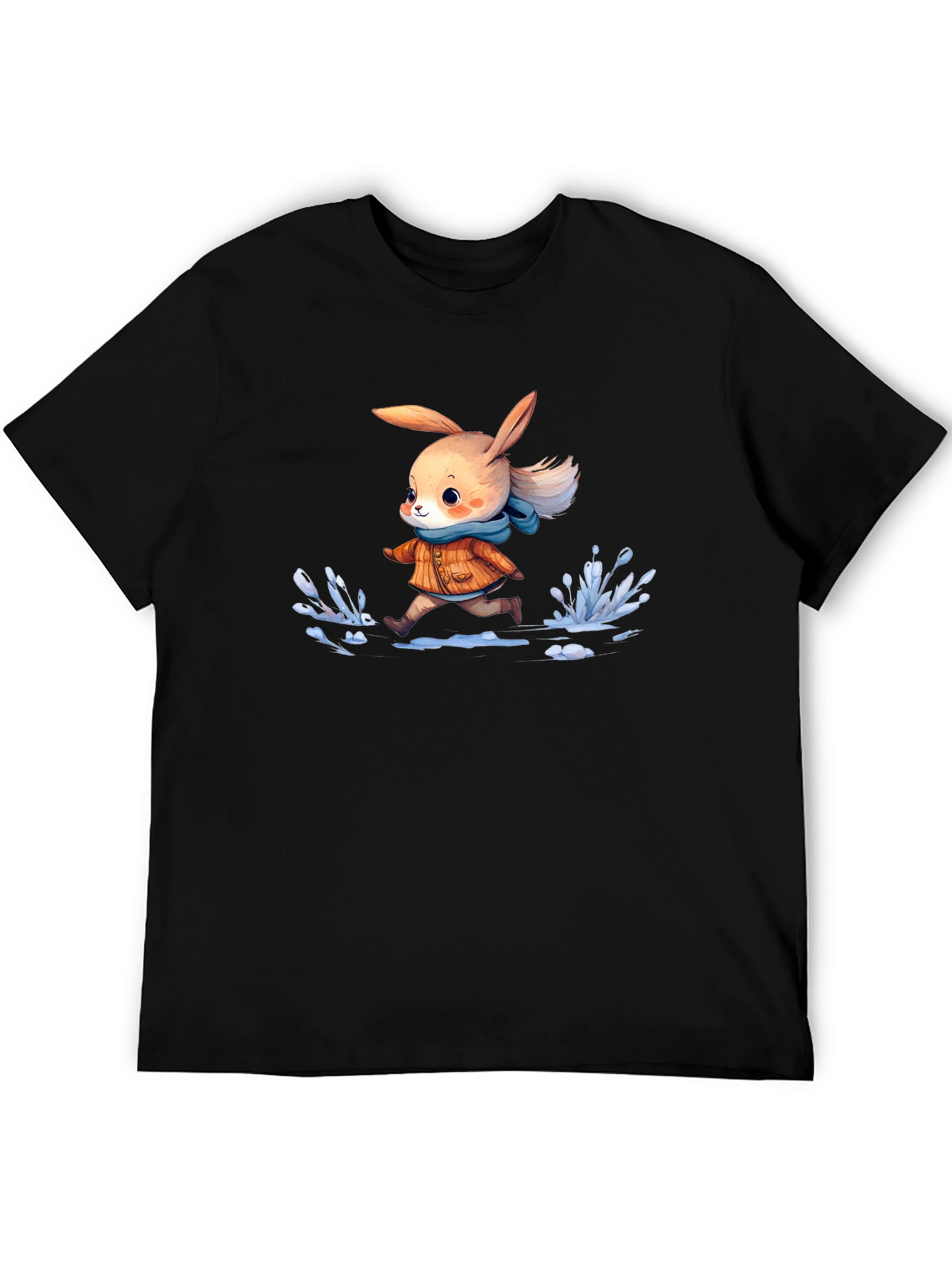 Cartoon Rabbit Running T-Shirt