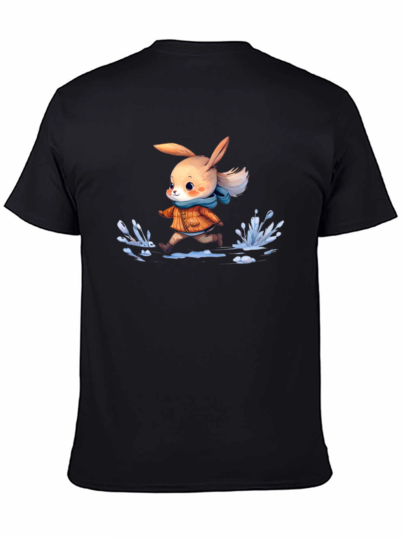 Cartoon Rabbit Running T-Shirt