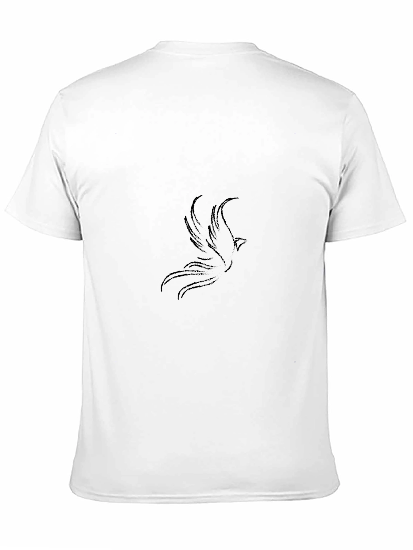 Mens Black Phoenix Graphic Tee