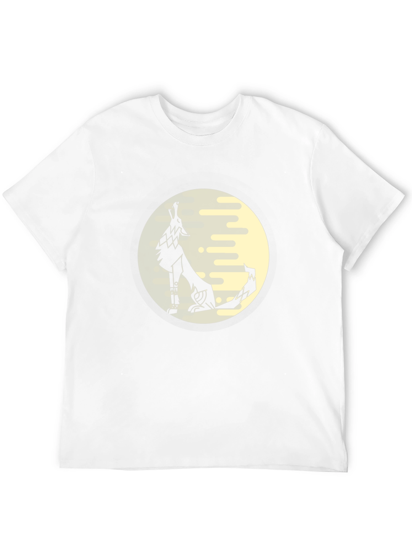 Wolf Moon Graphic Tee - Black Cotton Comfort