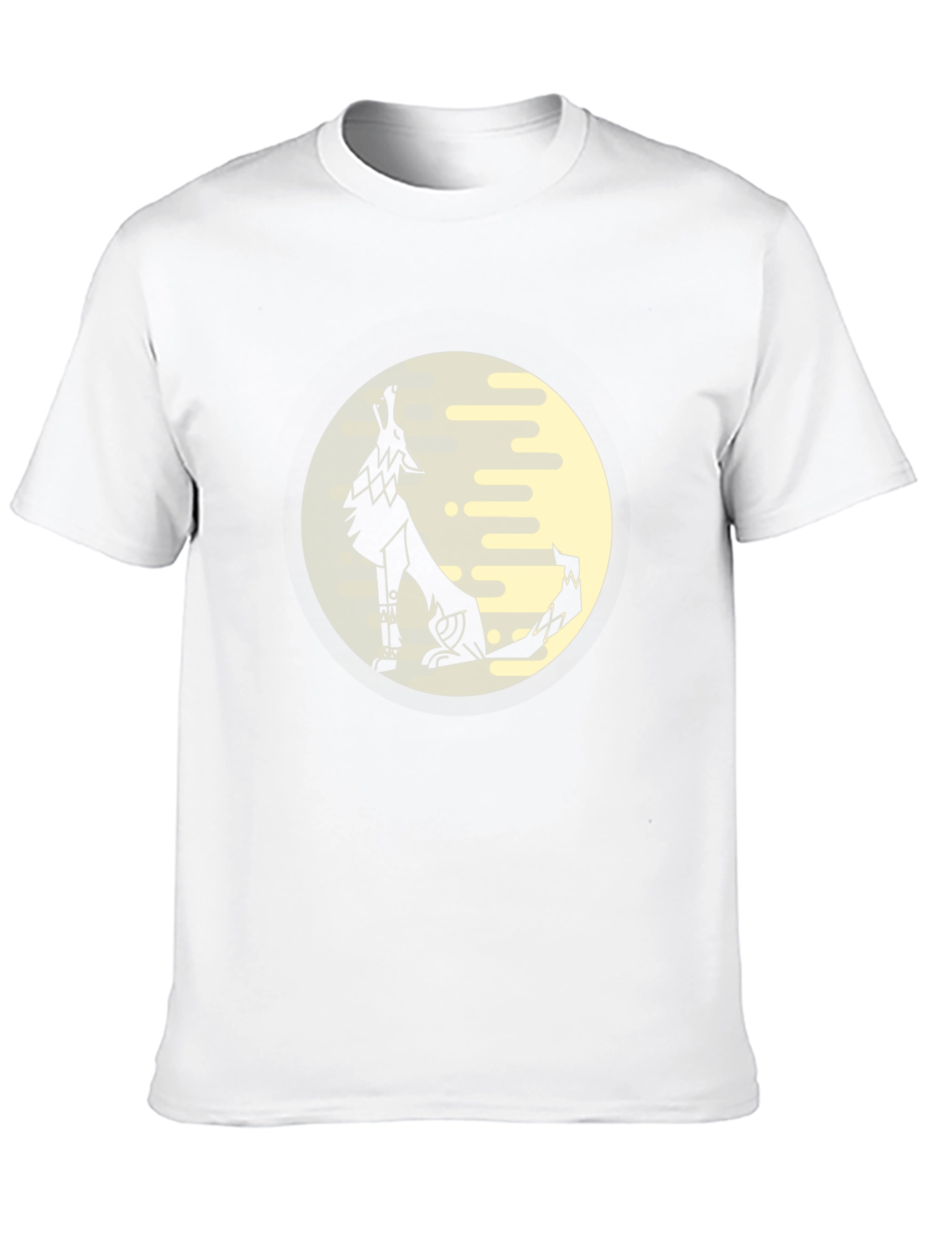 Wolf Moon Graphic Tee - Black Cotton Comfort