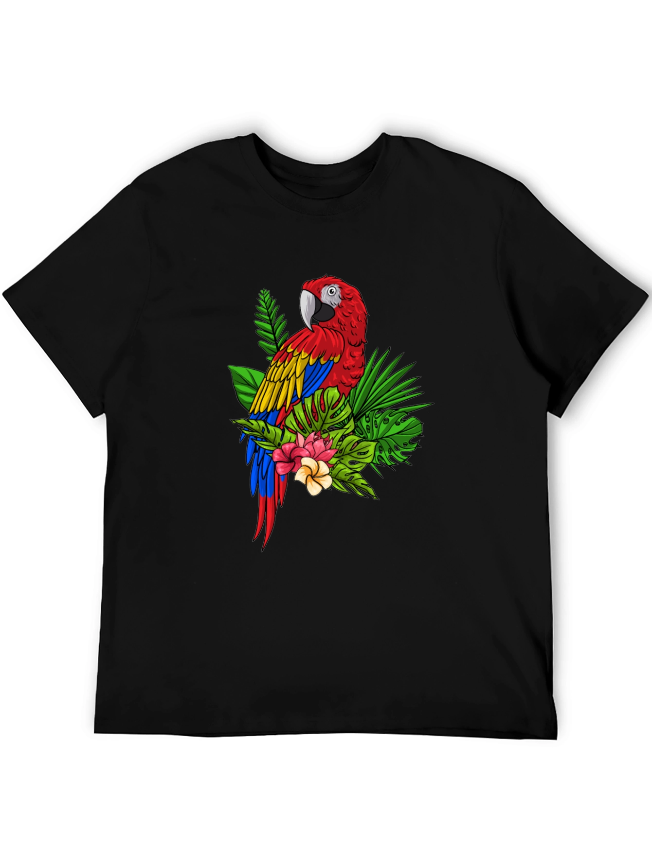 Tropical Parrot Graphic Tee