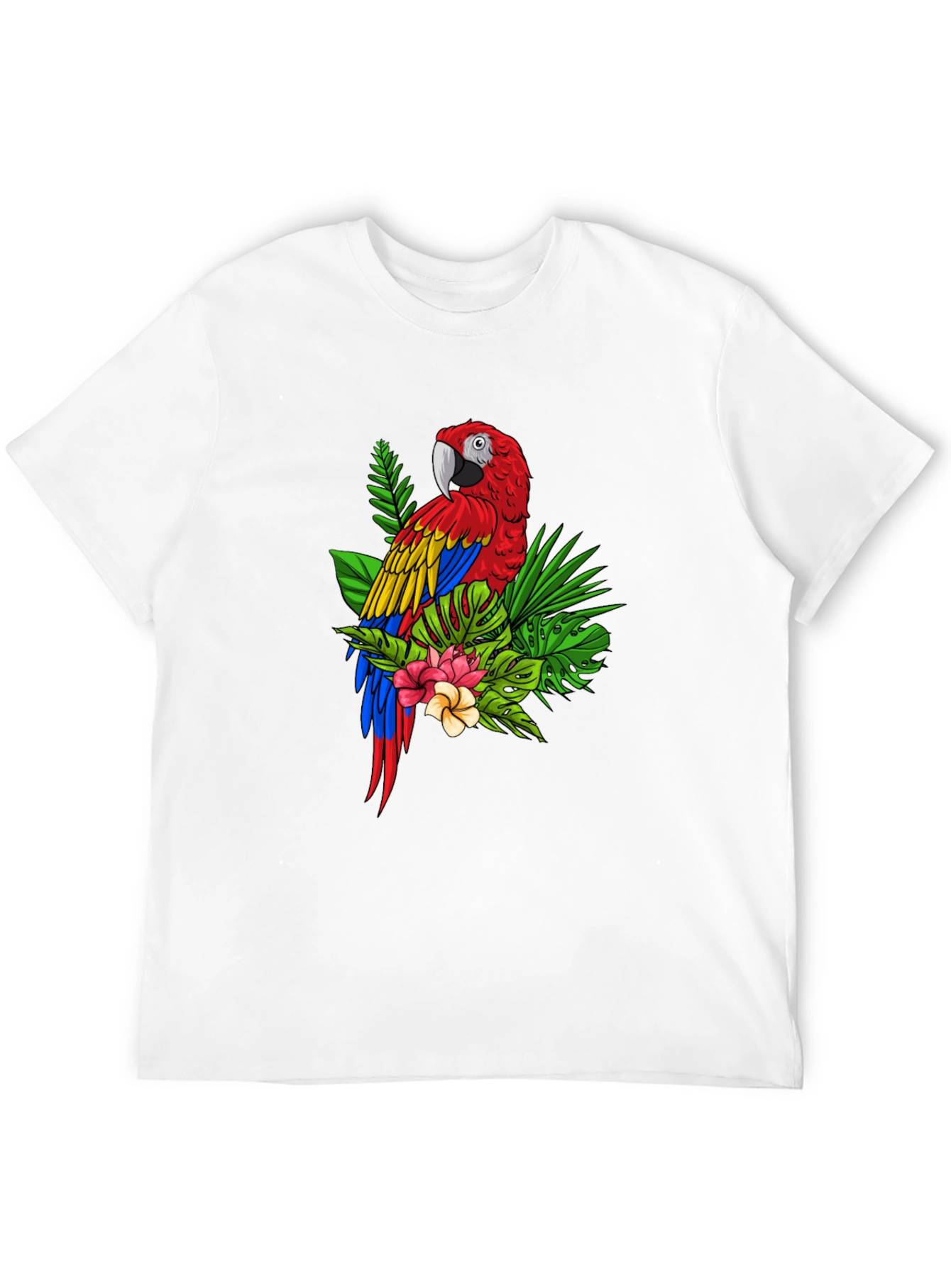 Tropical Parrot Graphic Tee