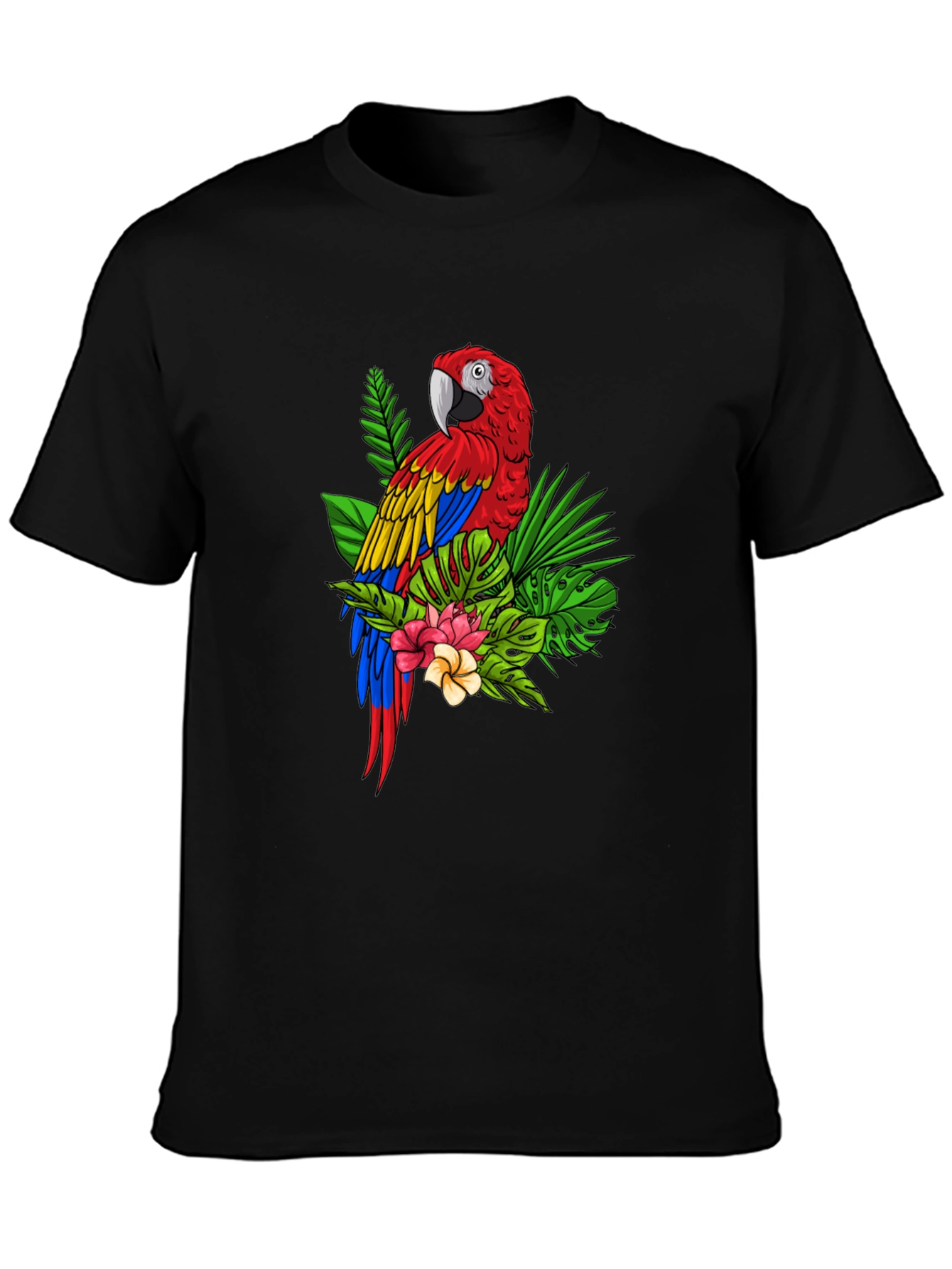 Tropical Parrot Graphic Tee