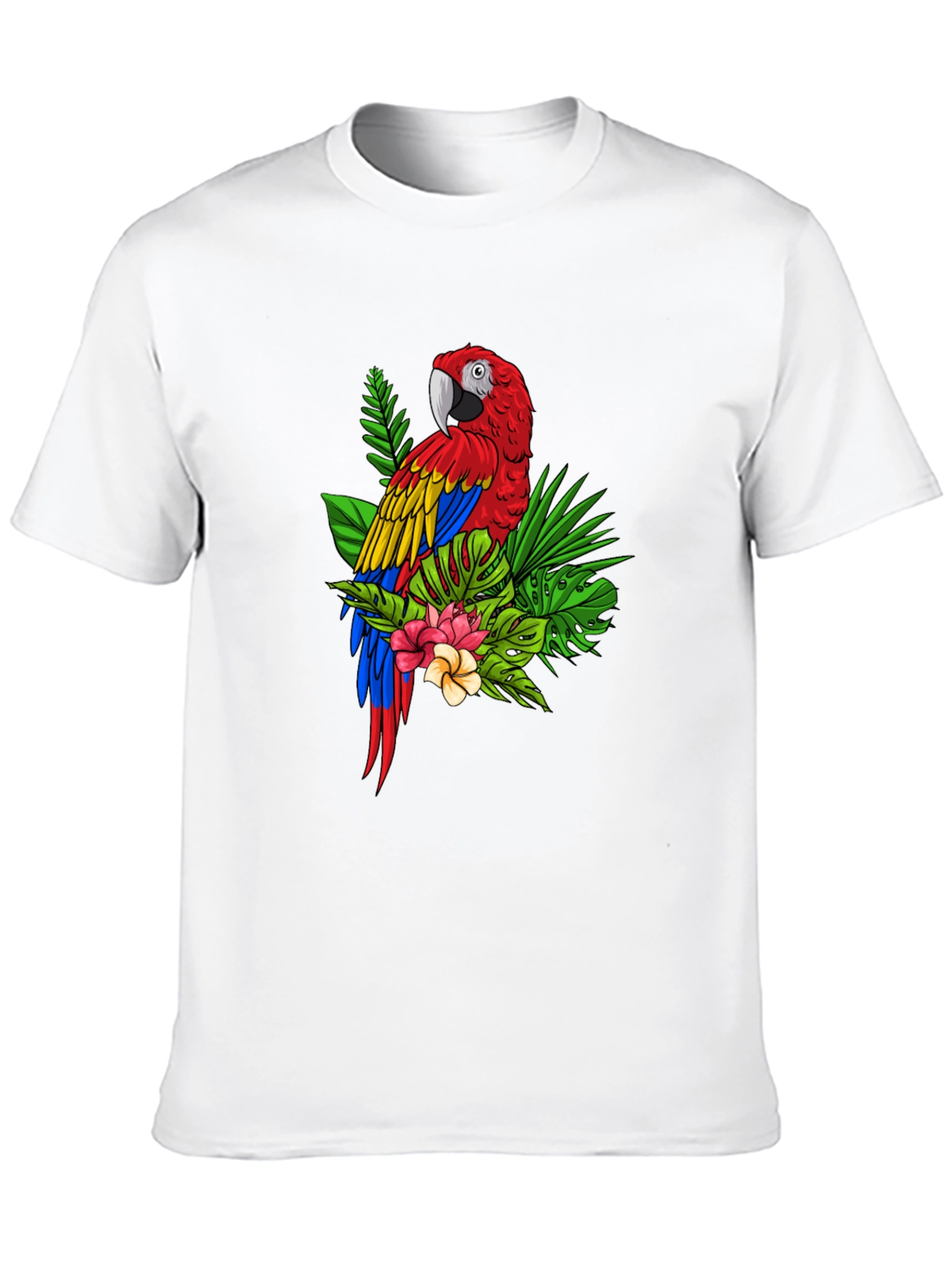Tropical Parrot Graphic Tee