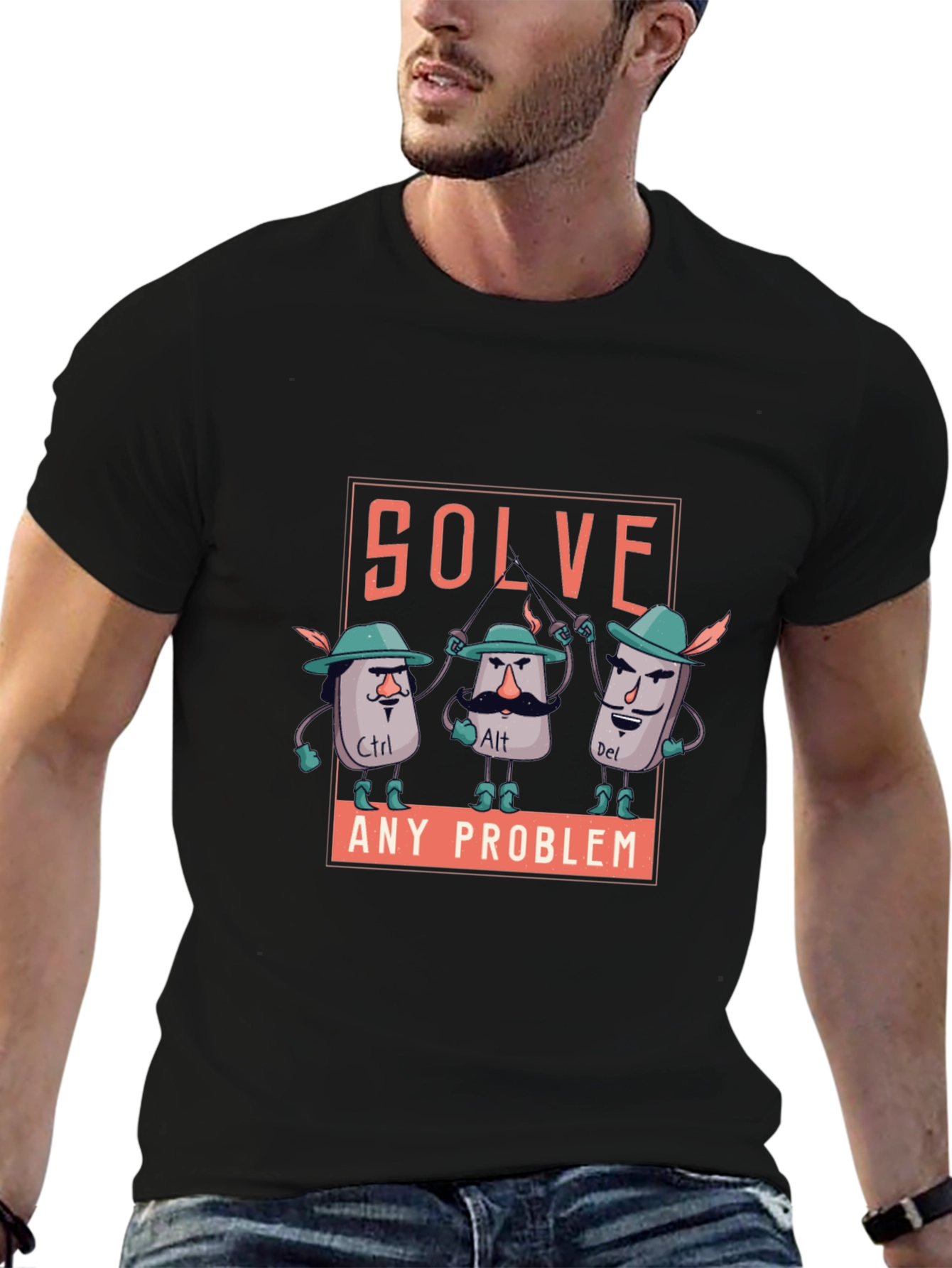 Solve Any Problem T-Shirt - Ctrl Alt Del
