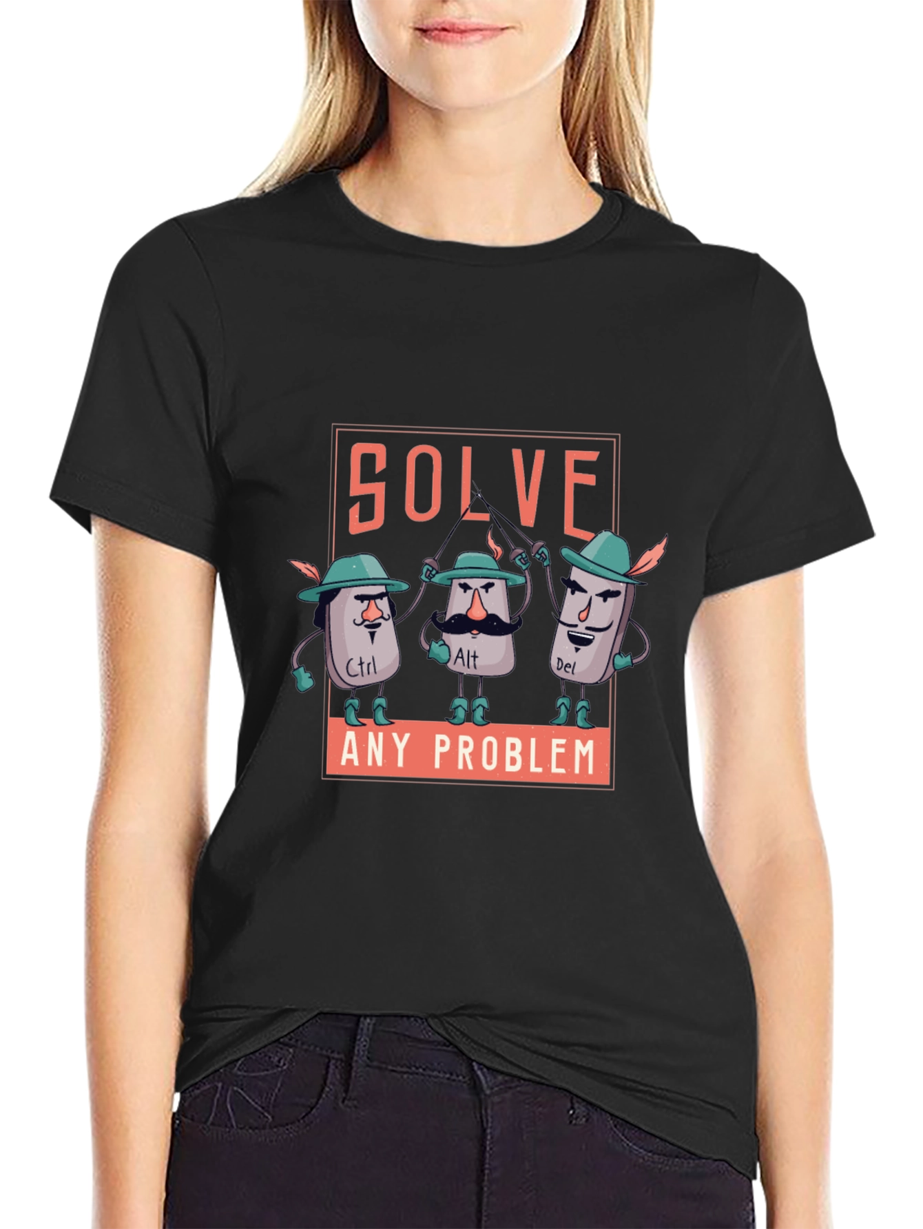 Solve Any Problem T-Shirt - Ctrl Alt Del