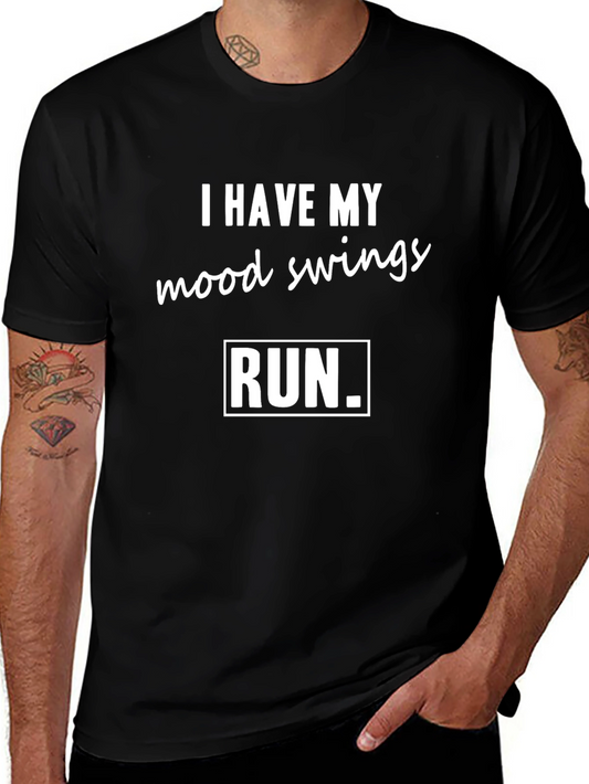 Humorous Mood Swings Run T-Shirt