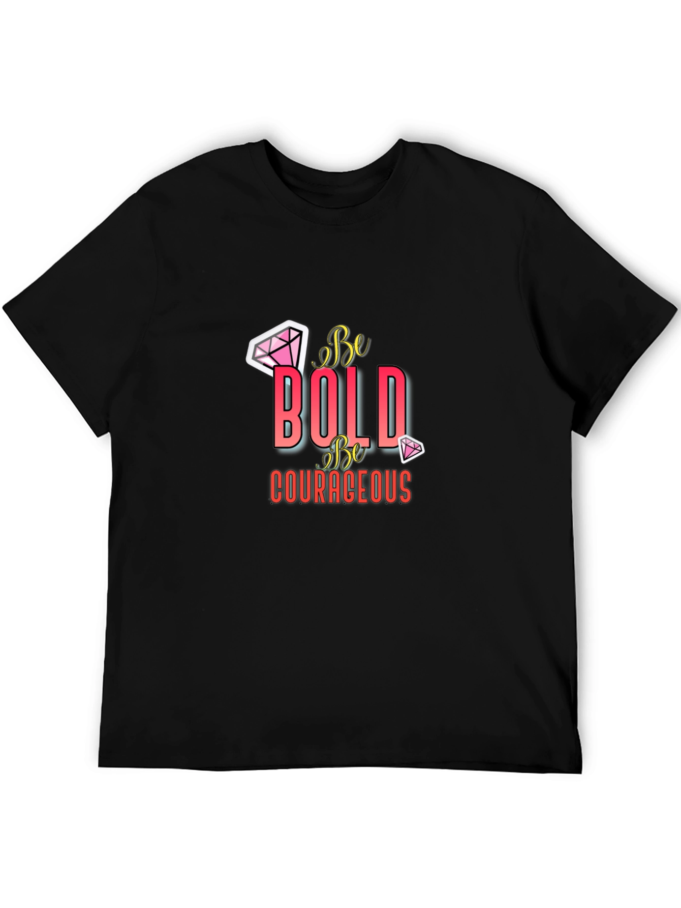 Be Bold Graphic Tee - Premium Black T-Shirt