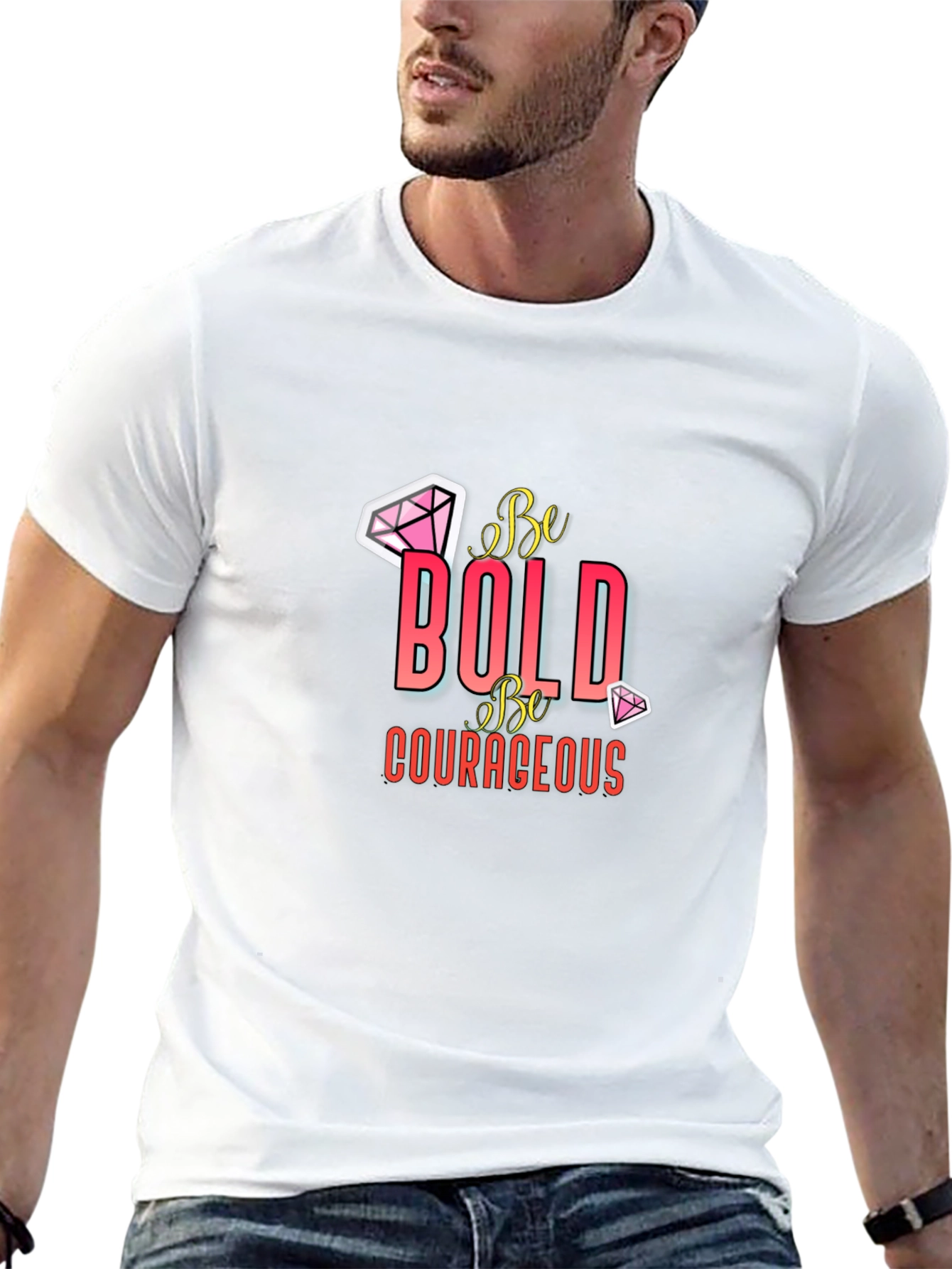 Be Bold Graphic Tee - Premium Black T-Shirt