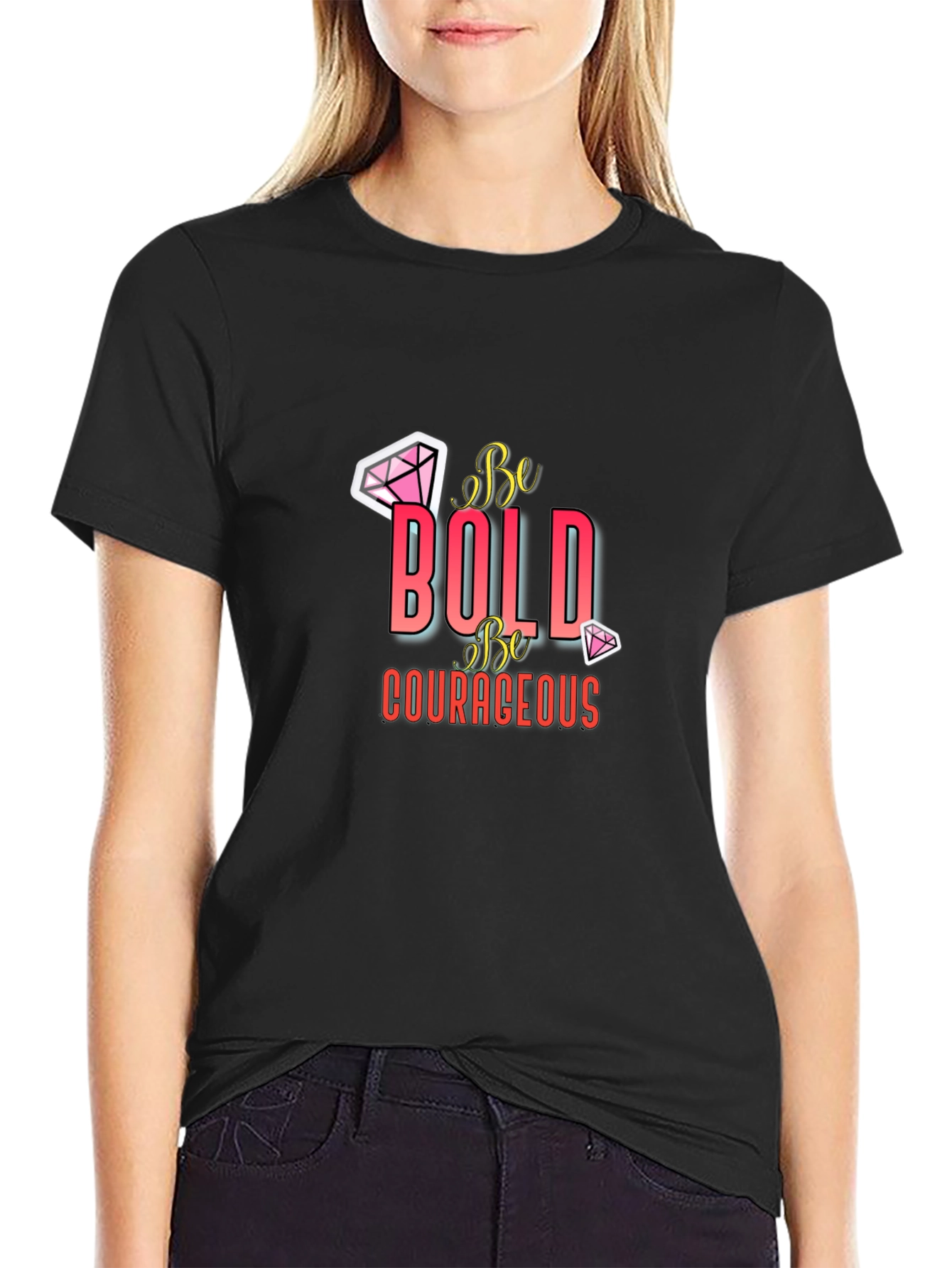 Be Bold Graphic Tee - Premium Black T-Shirt
