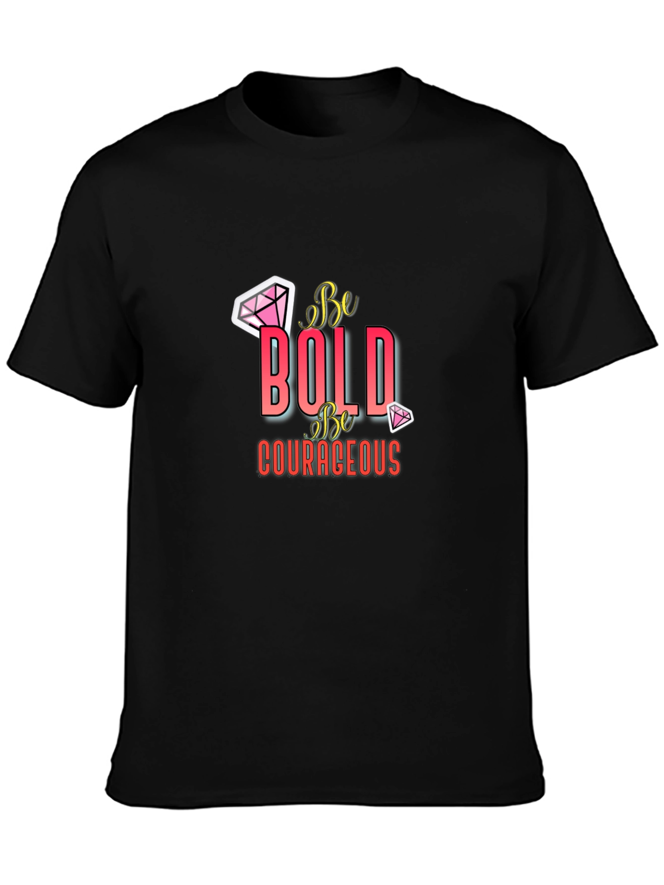 Be Bold Graphic Tee - Premium Black T-Shirt