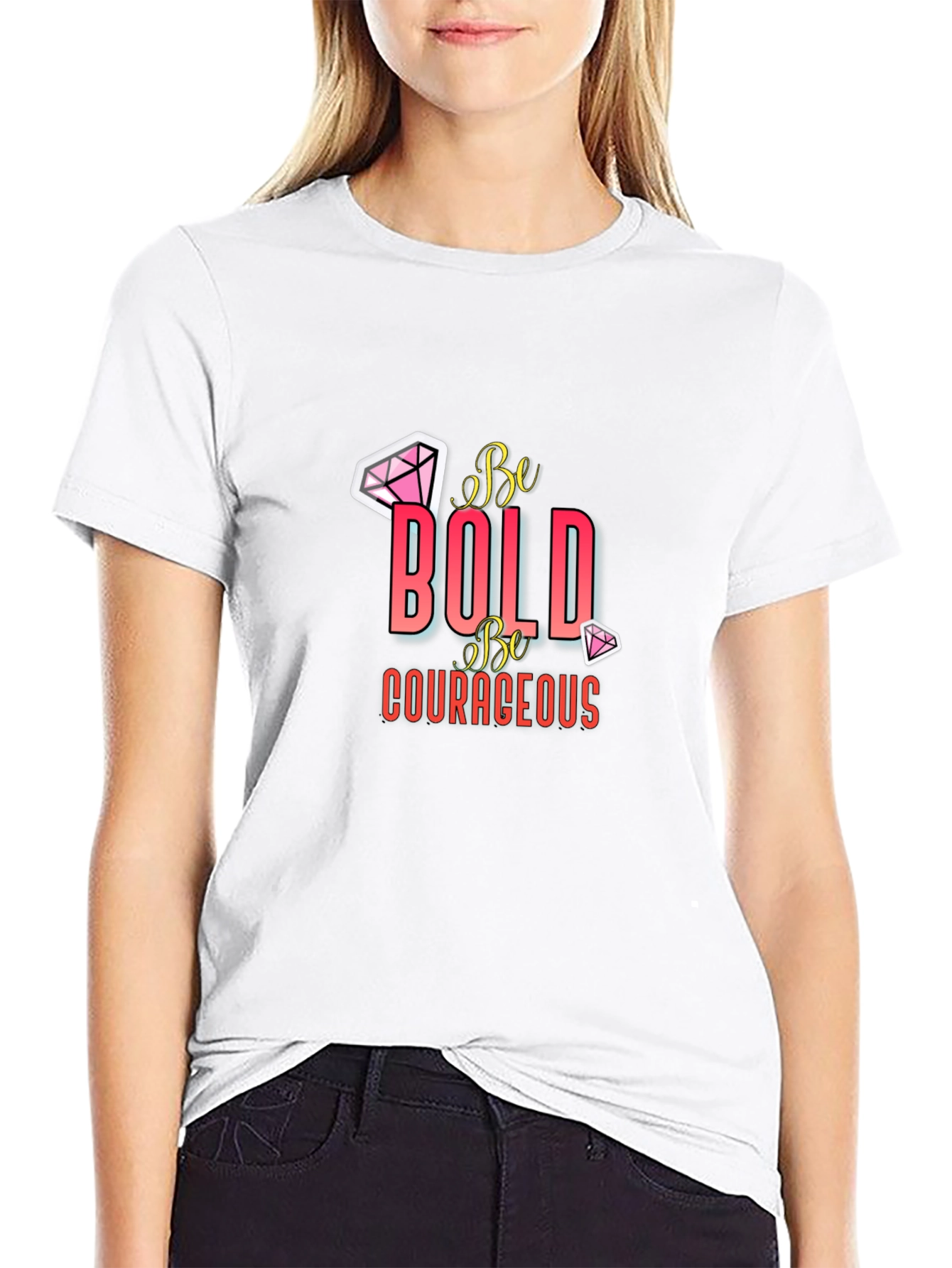 Be Bold Graphic Tee - Premium Black T-Shirt