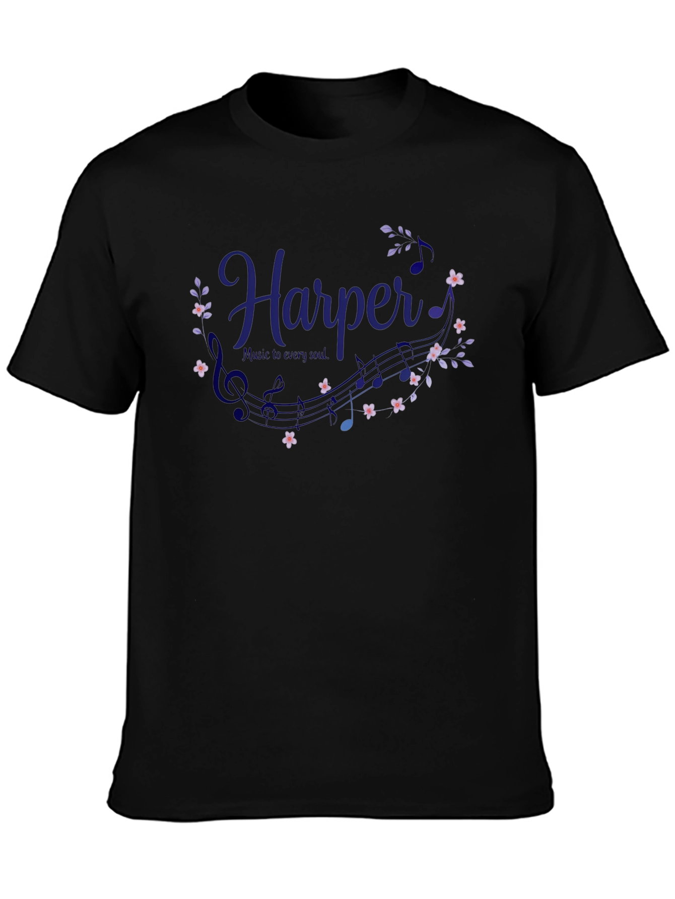 Harper Music T-Shirt - Personalized Name Tee