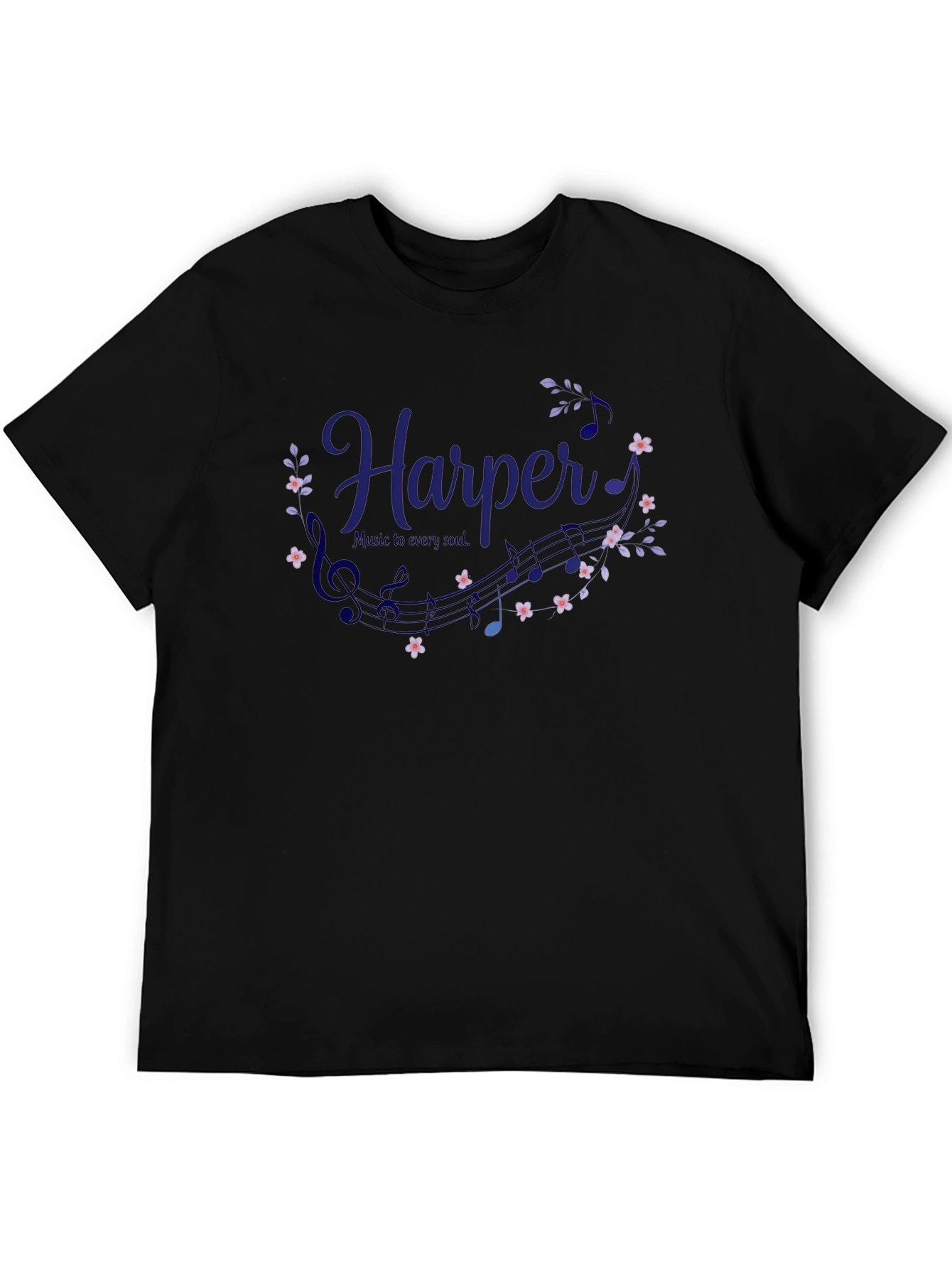 Harper Music T-Shirt - Personalized Name Tee