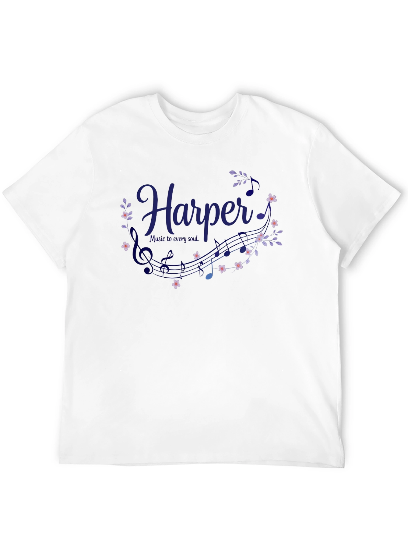 Harper Music T-Shirt - Personalized Name Tee