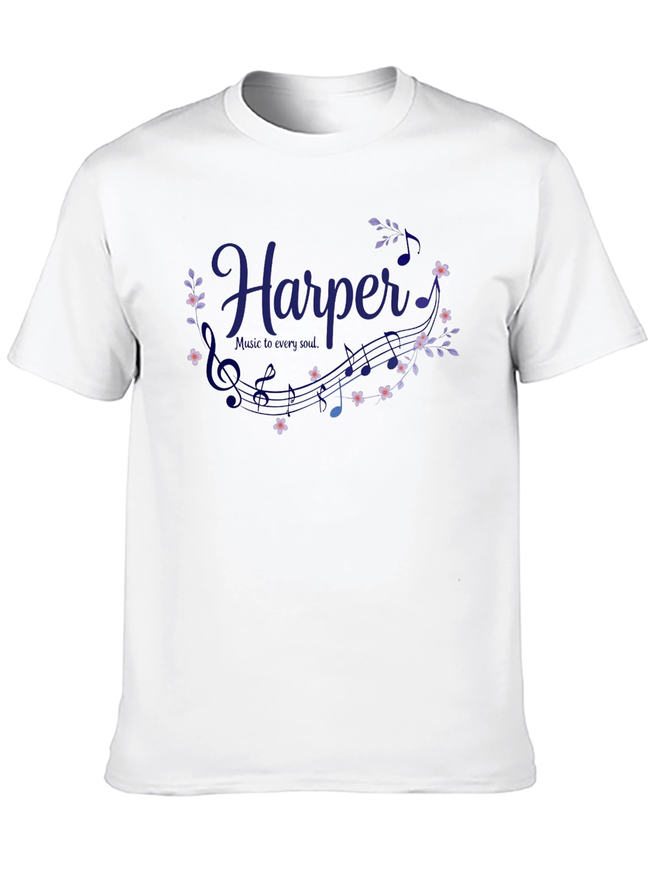 Harper Music T-Shirt - Personalized Name Tee