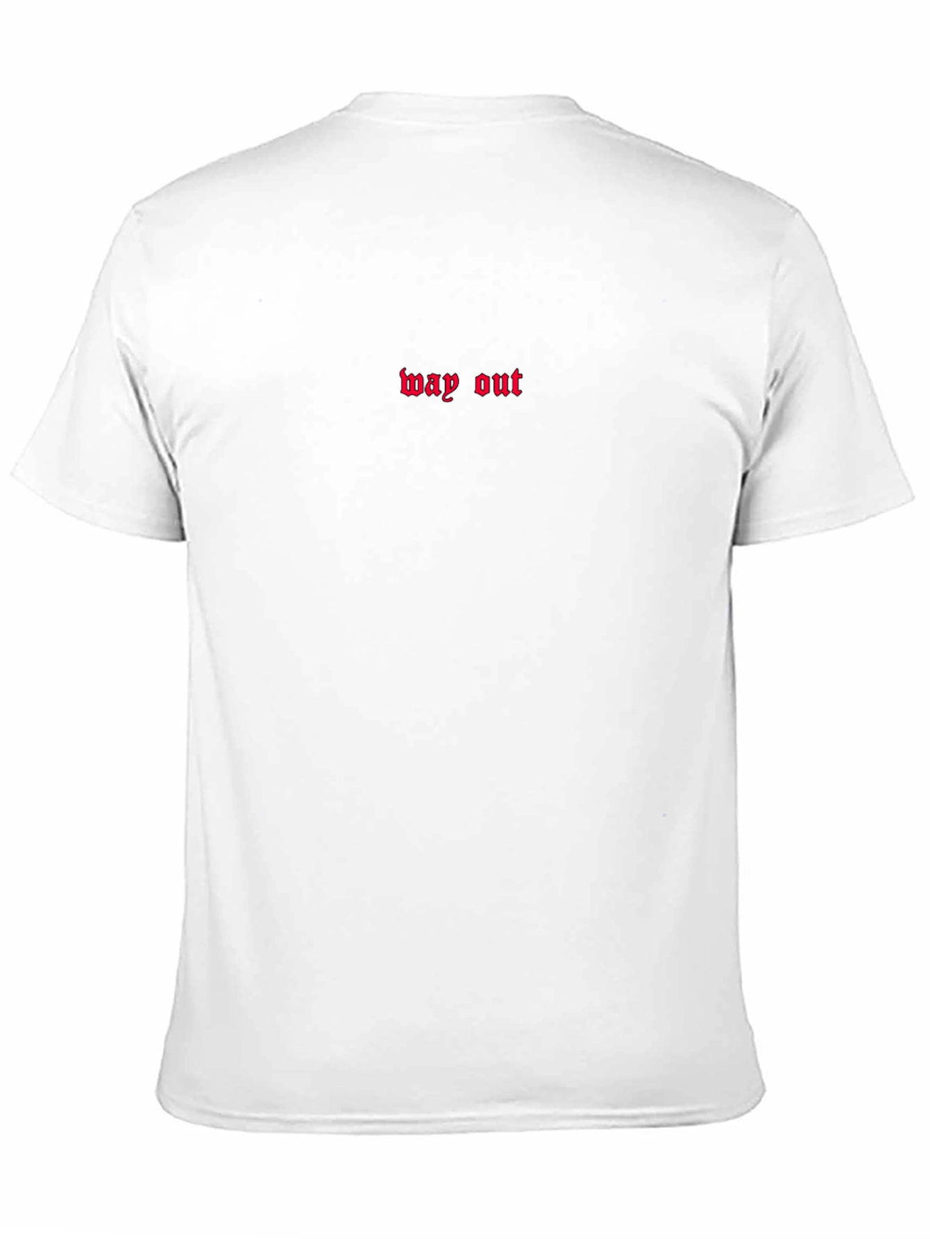 Way Out Gothic Text Tee - Trendy Black T-Shirt