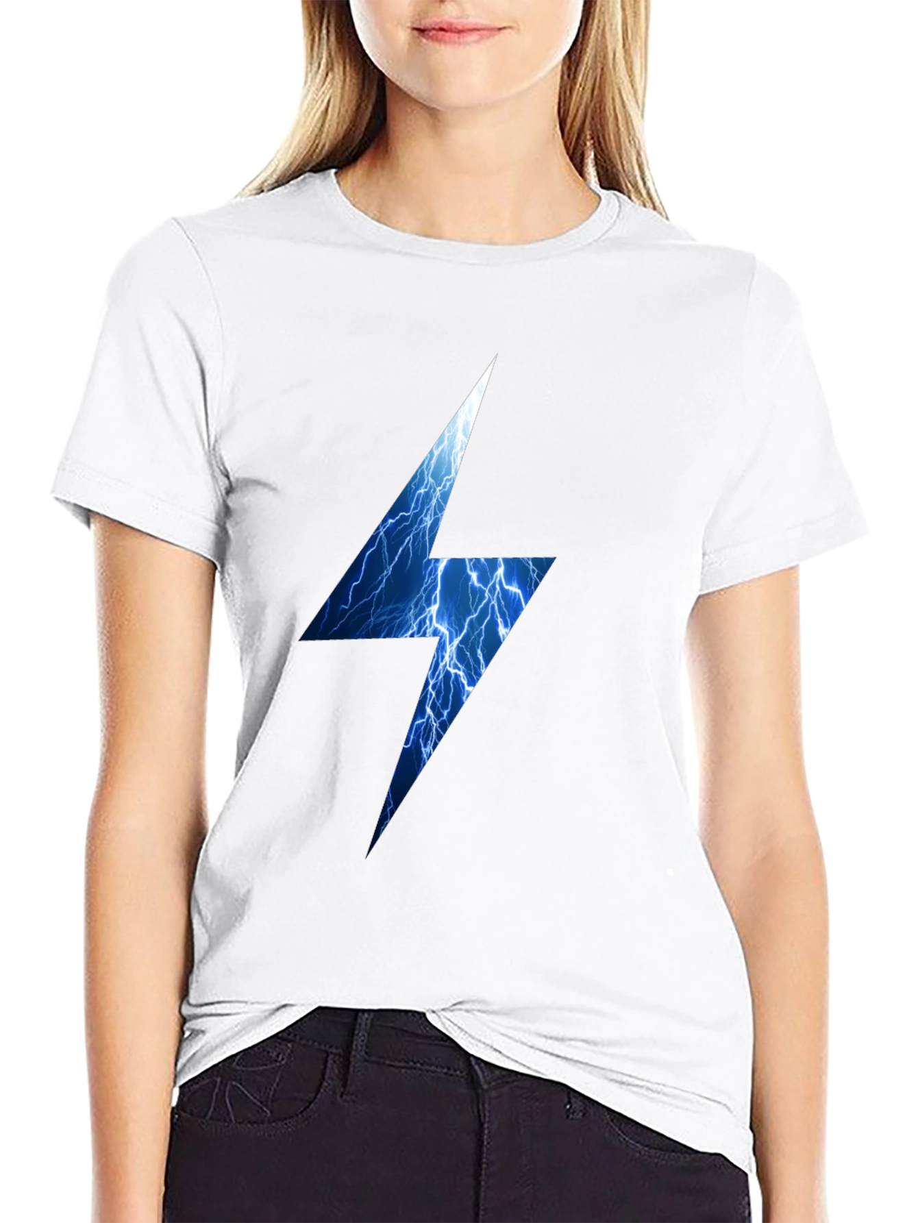 Electric Lightning Bolt Black T-Shirt