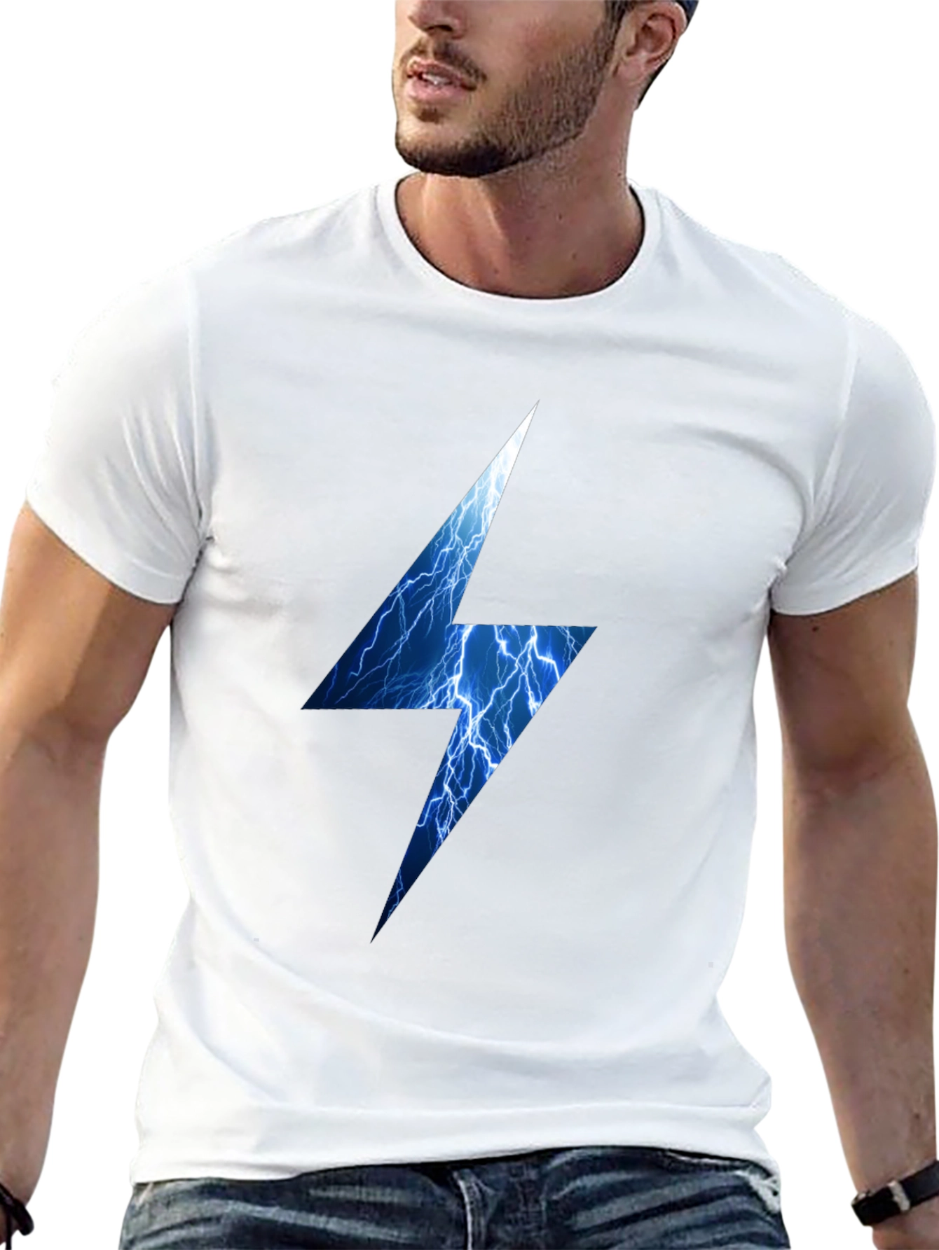 Electric Lightning Bolt Black T-Shirt