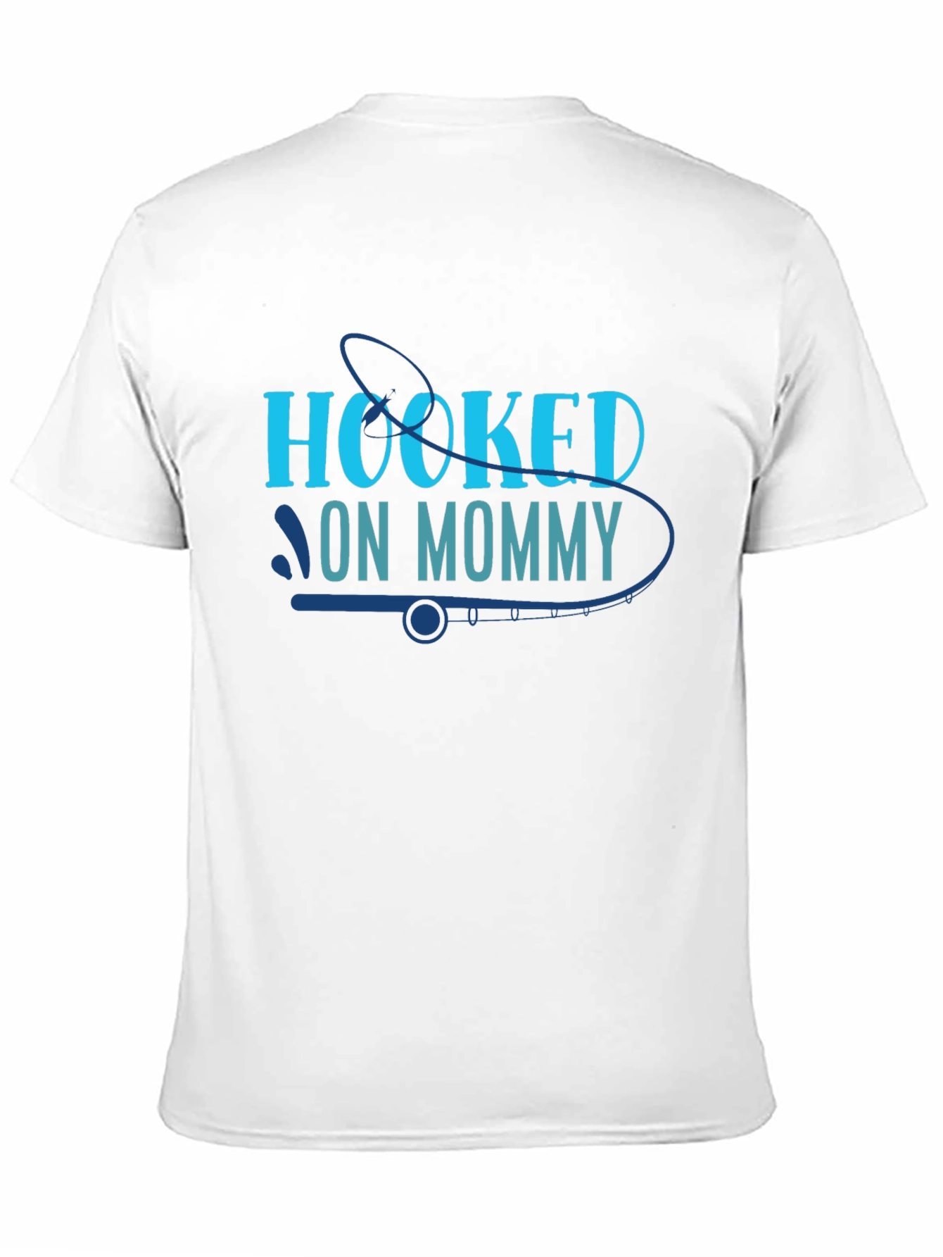 Hooked On Mommy Graphic Tee Fishing Lover Shirt
