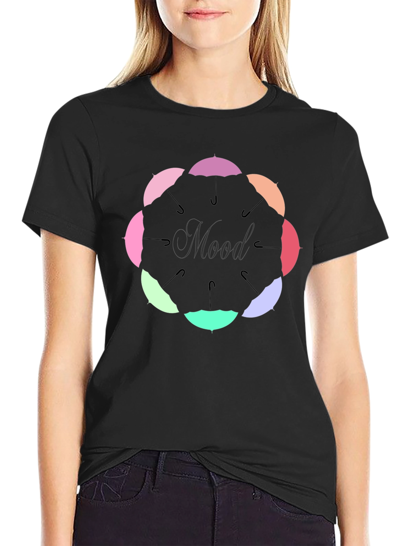 Mood Umbrella T-Shirt - Stylish Graphic Tee